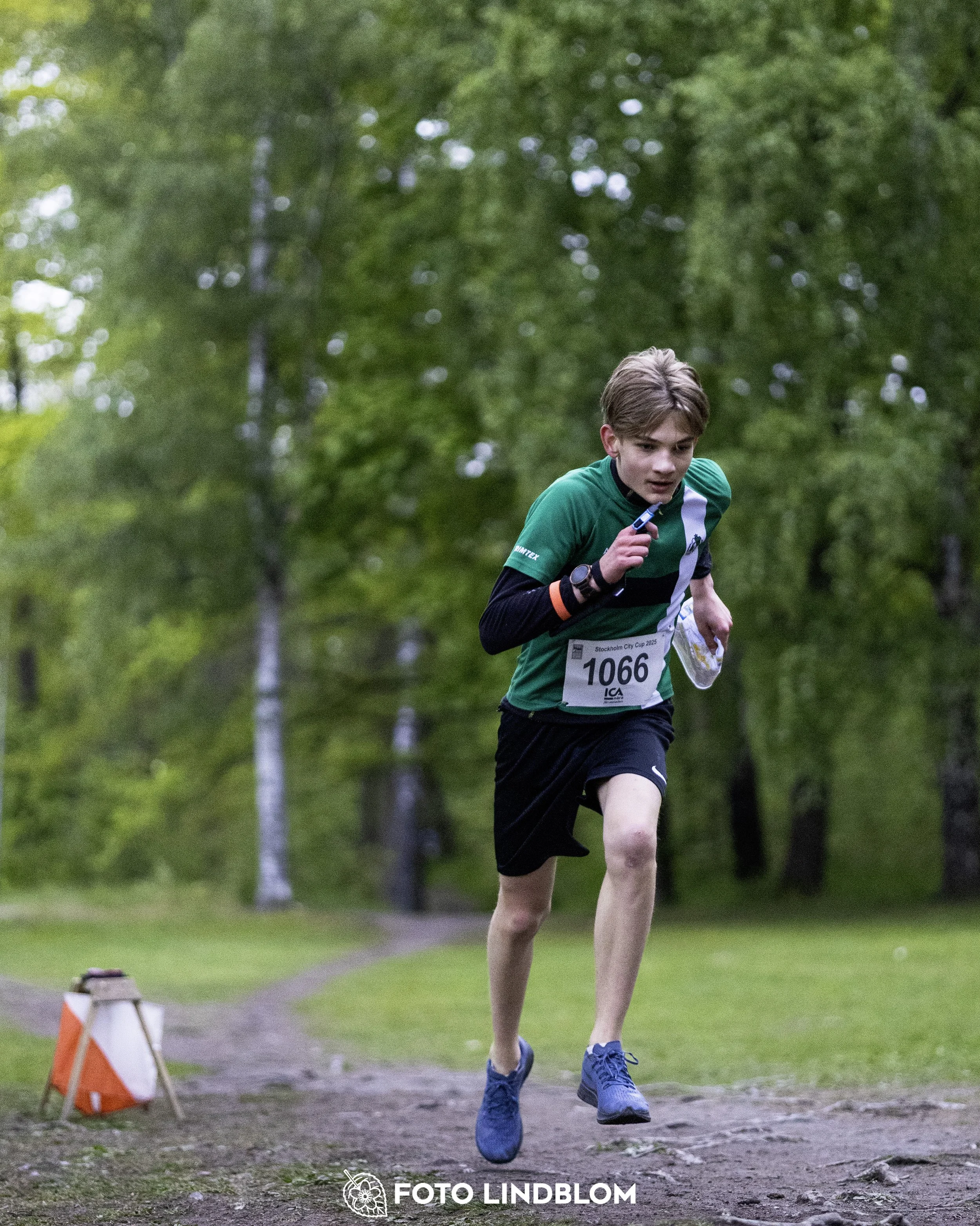 A picture from the secund stage of the Stockholm City Cup sprint orienteering competition