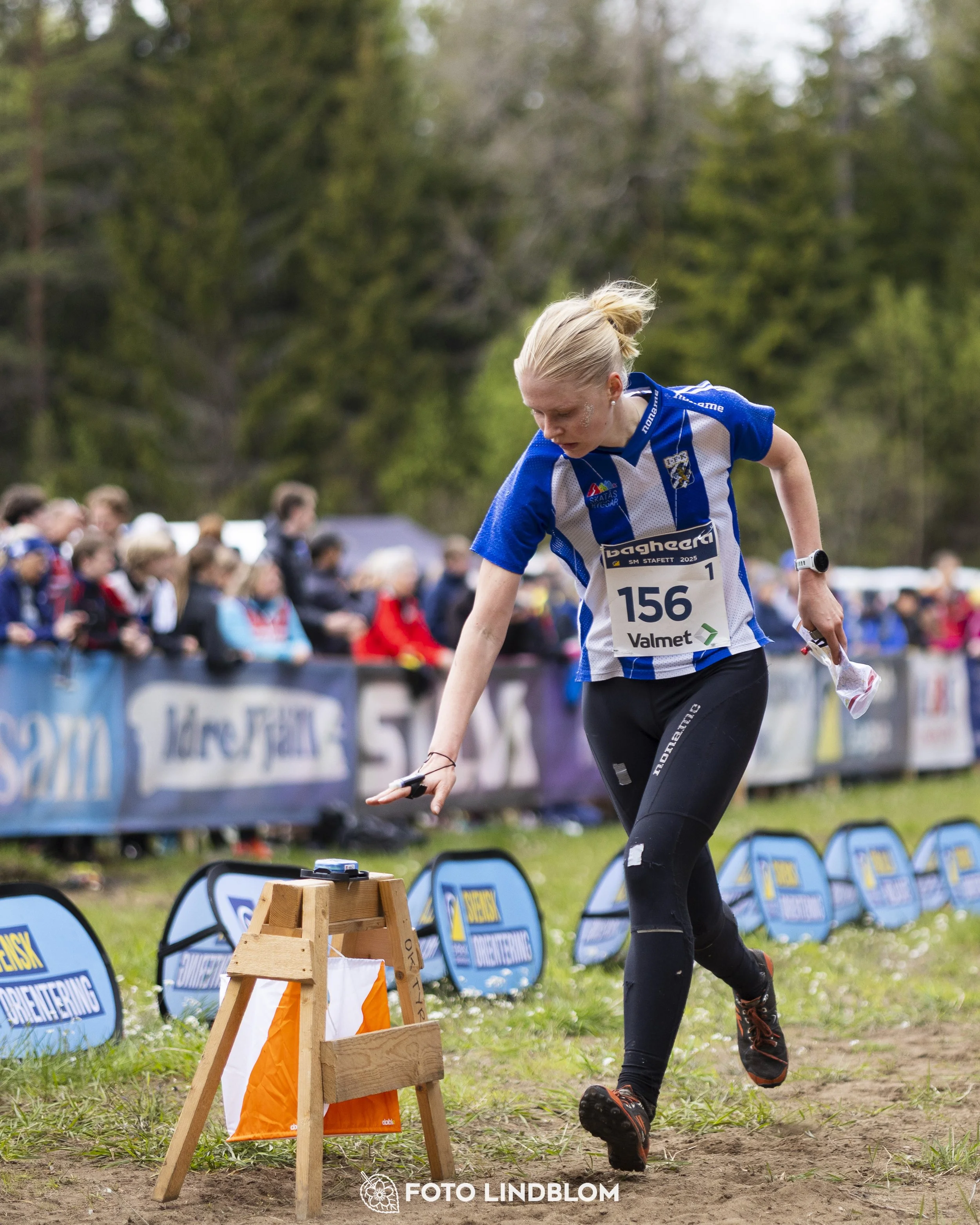 A picture from the Swedish national championship in relay orienteering