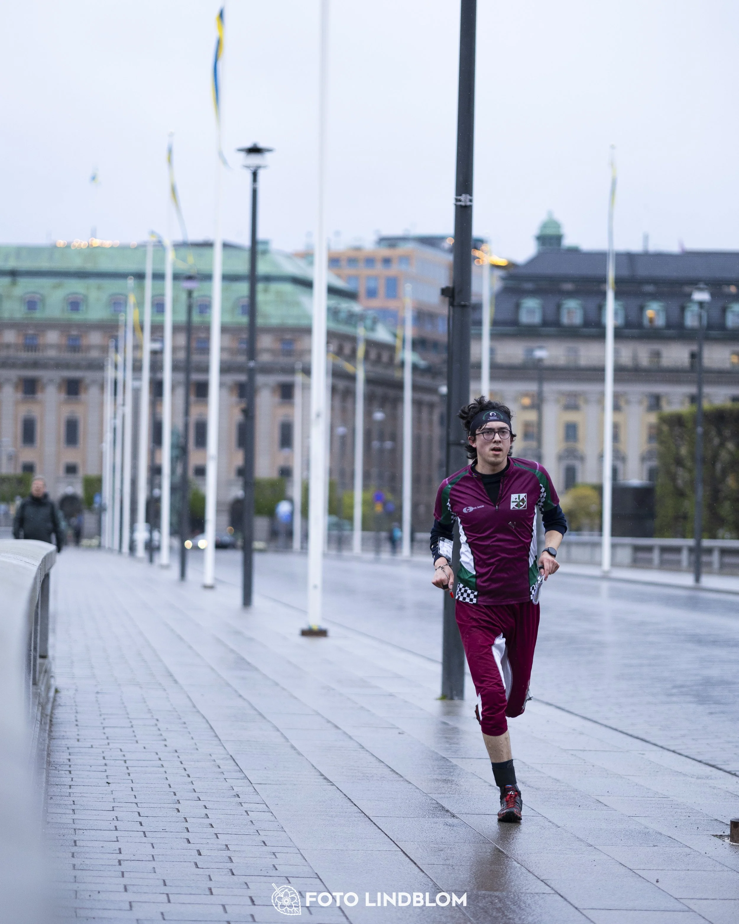 A picture from the first stage of the Stockholm City Cup sprint orienteering competition in "gamla stan" which is the old part of Stockholm