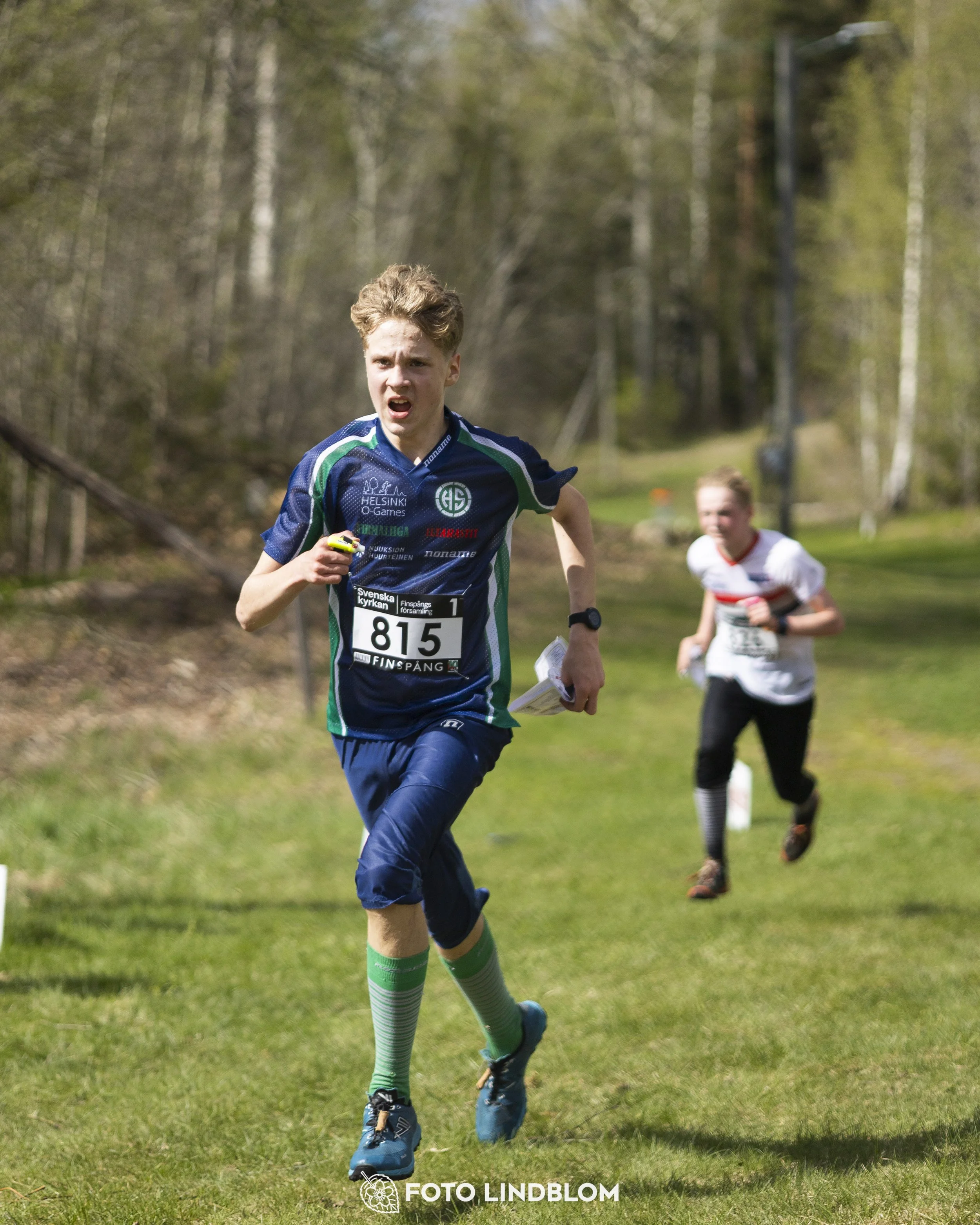 A picture from the youth relay at 10-Mila orienteering competition