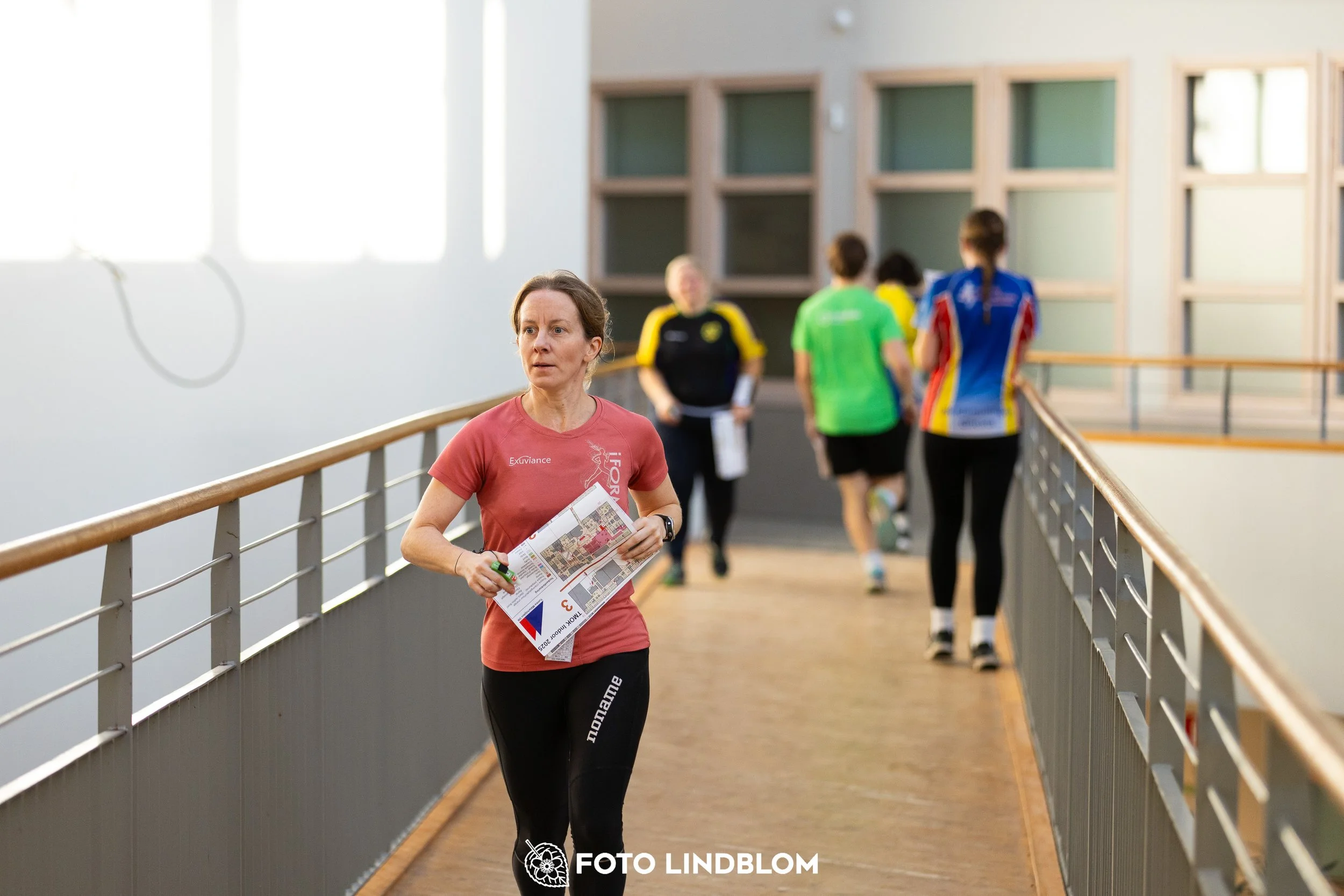 A picture from the indoor orienteering event TMOK Indoor taken by Foto Lindblom