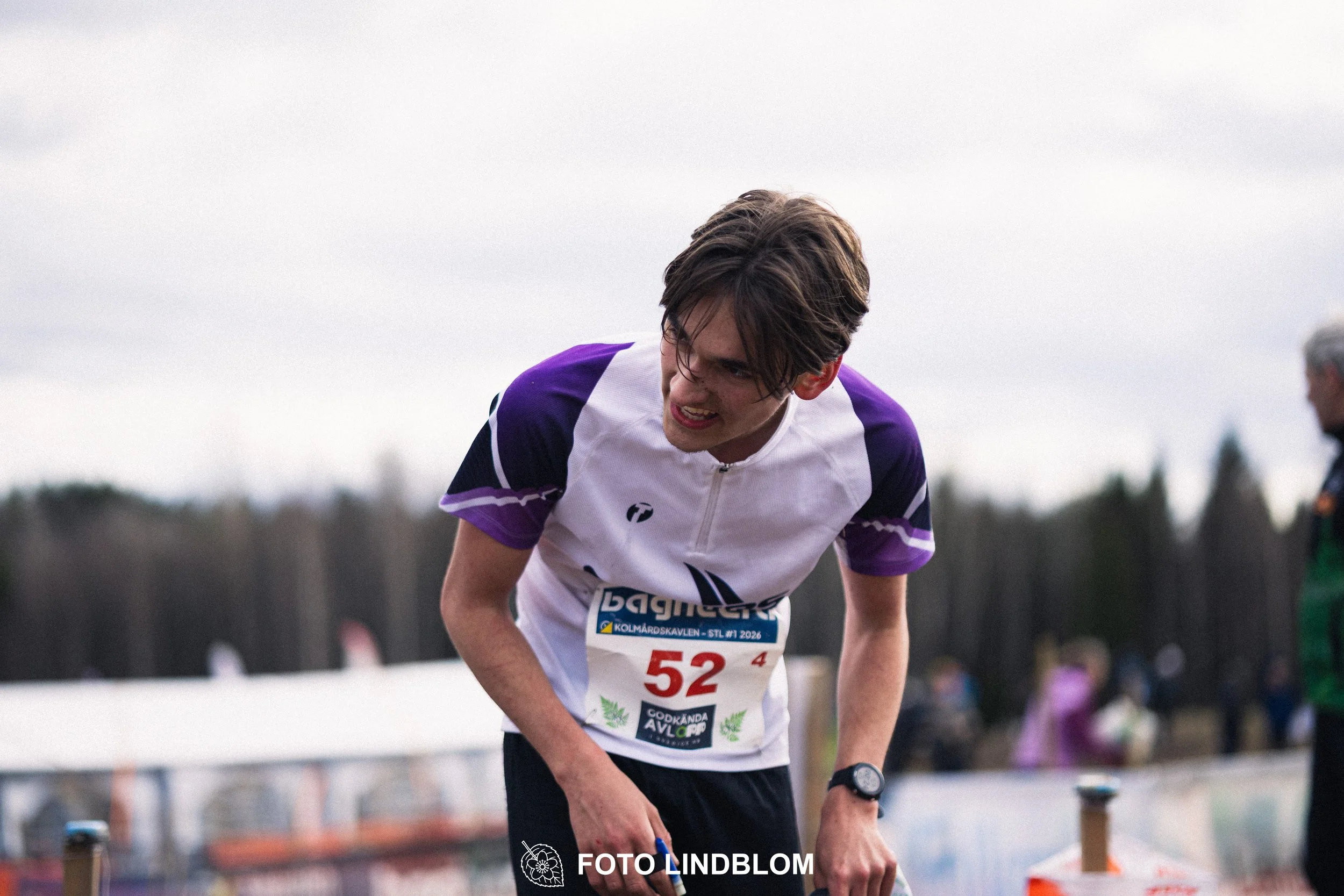 A scene from the Stafettligan relay competition Kolmårdskavlen in spring 2026, captured by Foto Lindblom.