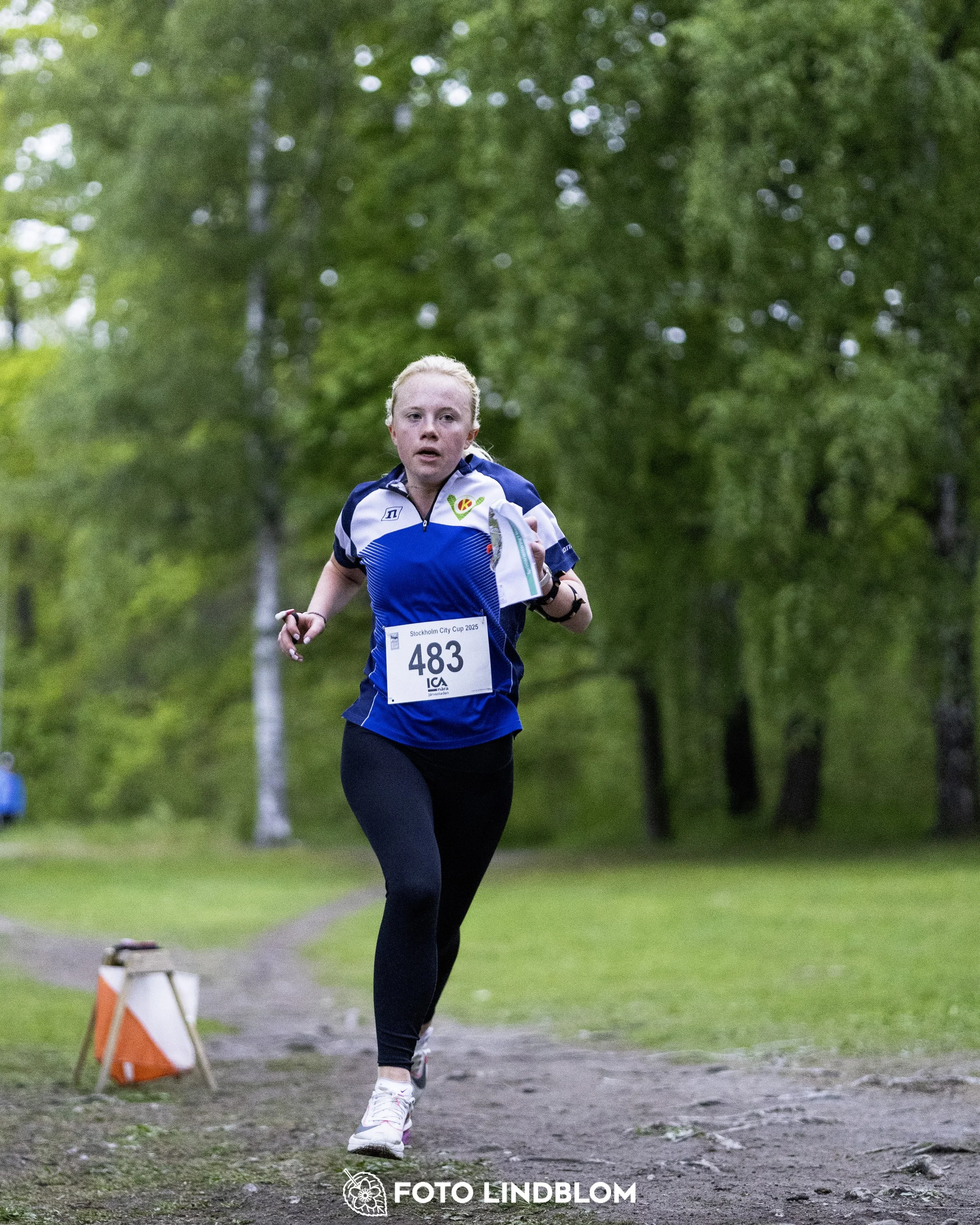 A picture from the secund stage of the Stockholm City Cup sprint orienteering competition