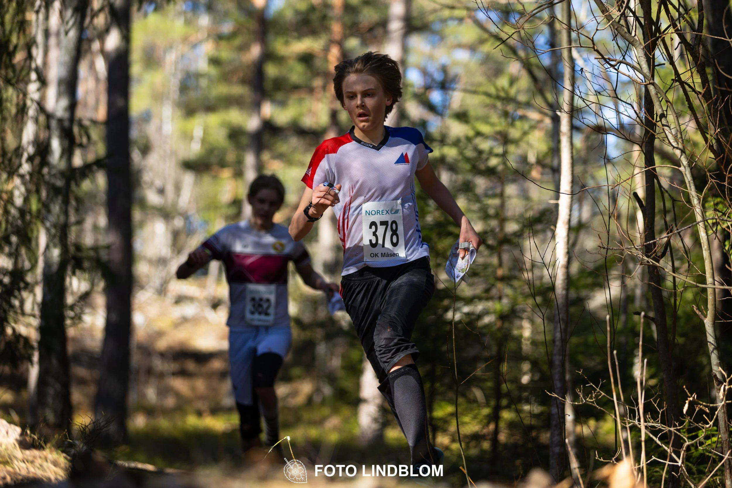 A moment from the Måsenstafetten 2026 relay event in Sweden, photographed by Foto Lindblom.