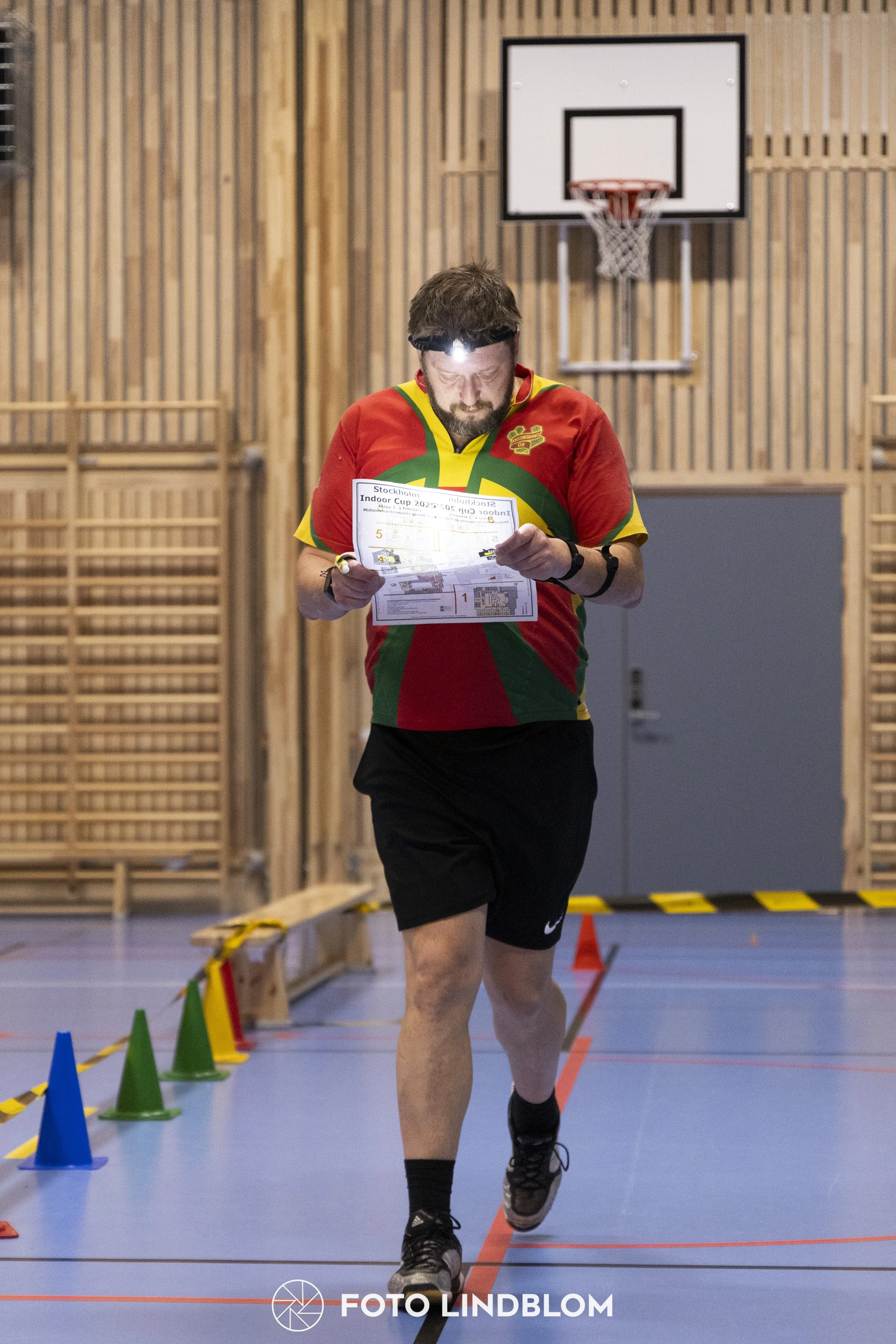 A picture from the orienteering indoor competition "Stockholm Indoor Cup"