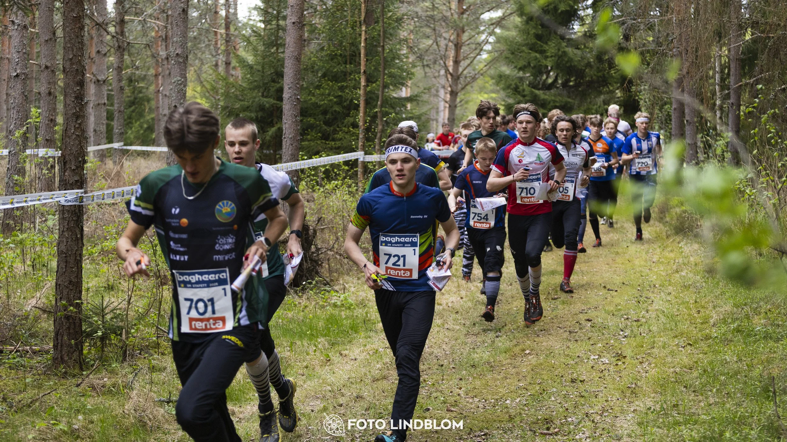 A picture from the Swedish national championship in relay orienteering