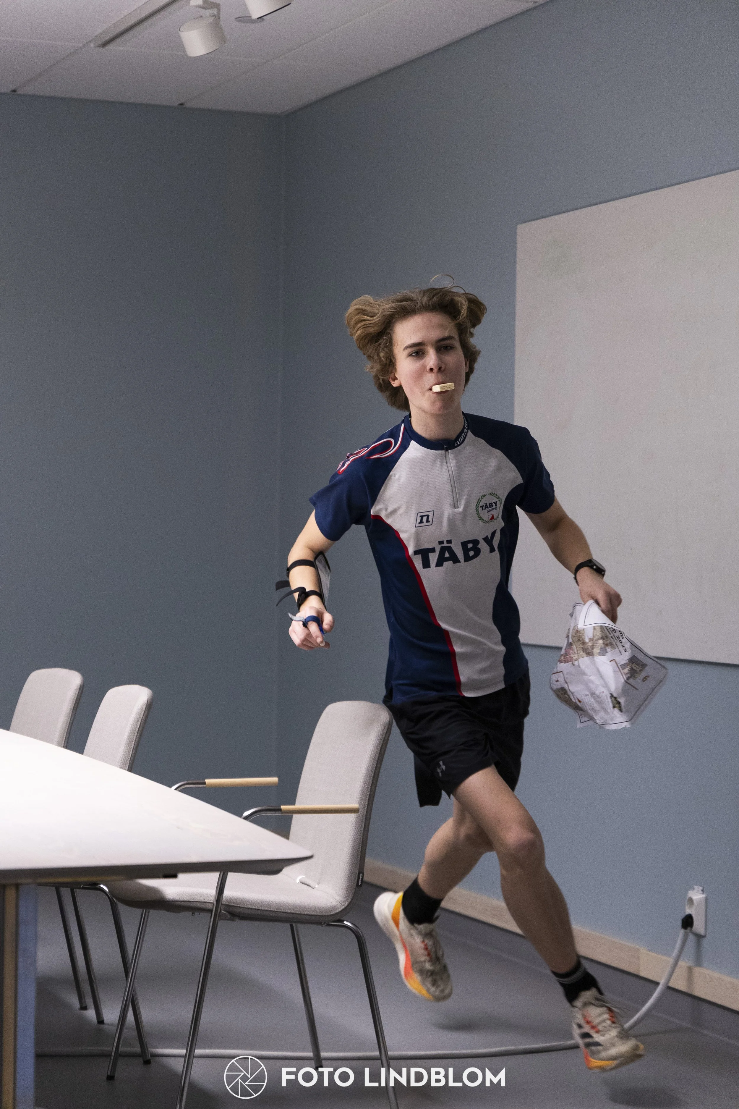 A picture from the orienteering indoor competition "Stockholm Indoor Cup"