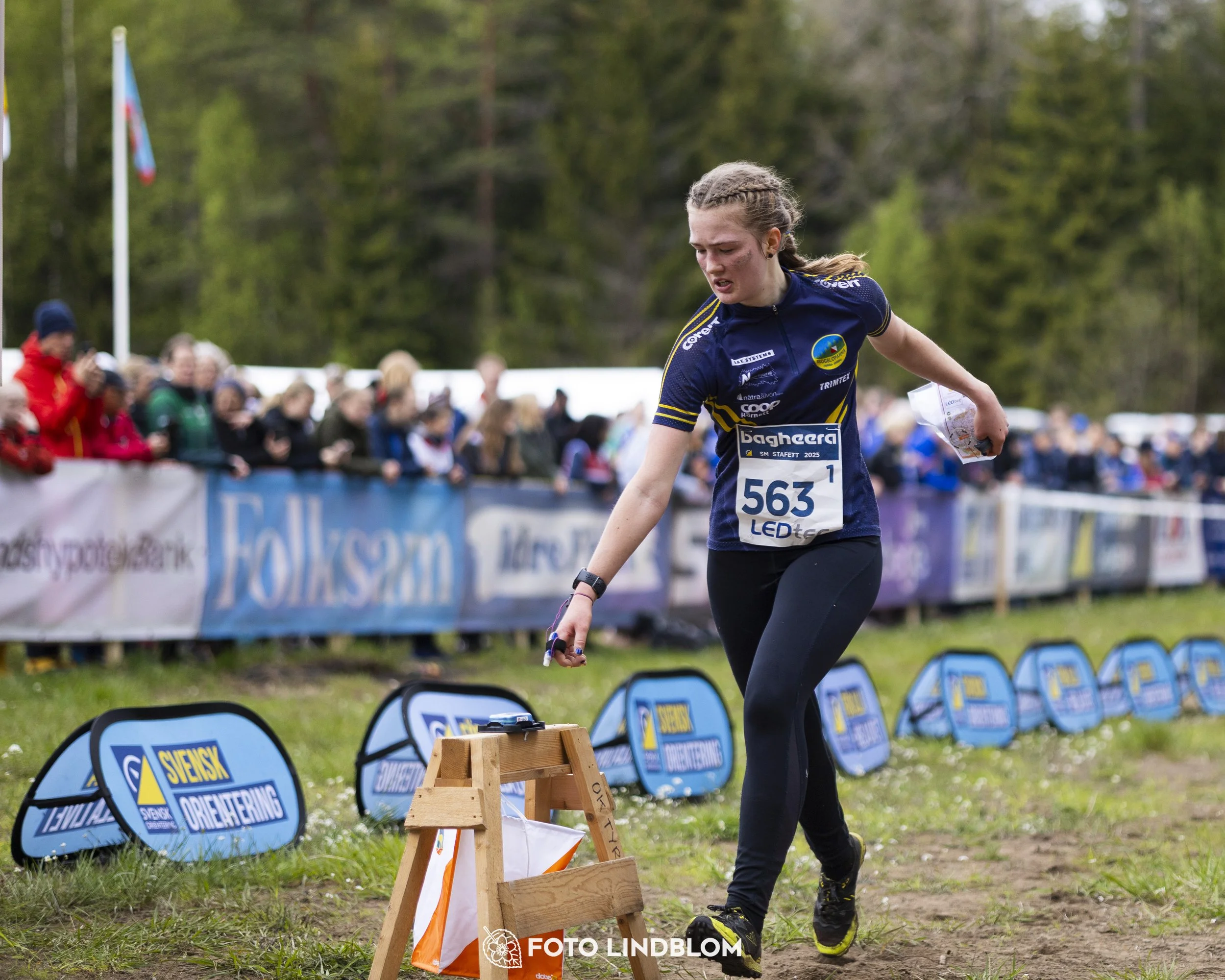 A picture from the Swedish national championship in relay orienteering