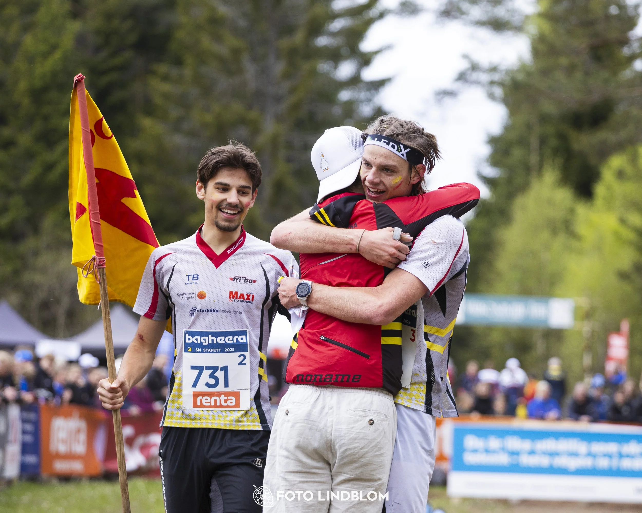 A picture from the Swedish national championship in relay orienteering