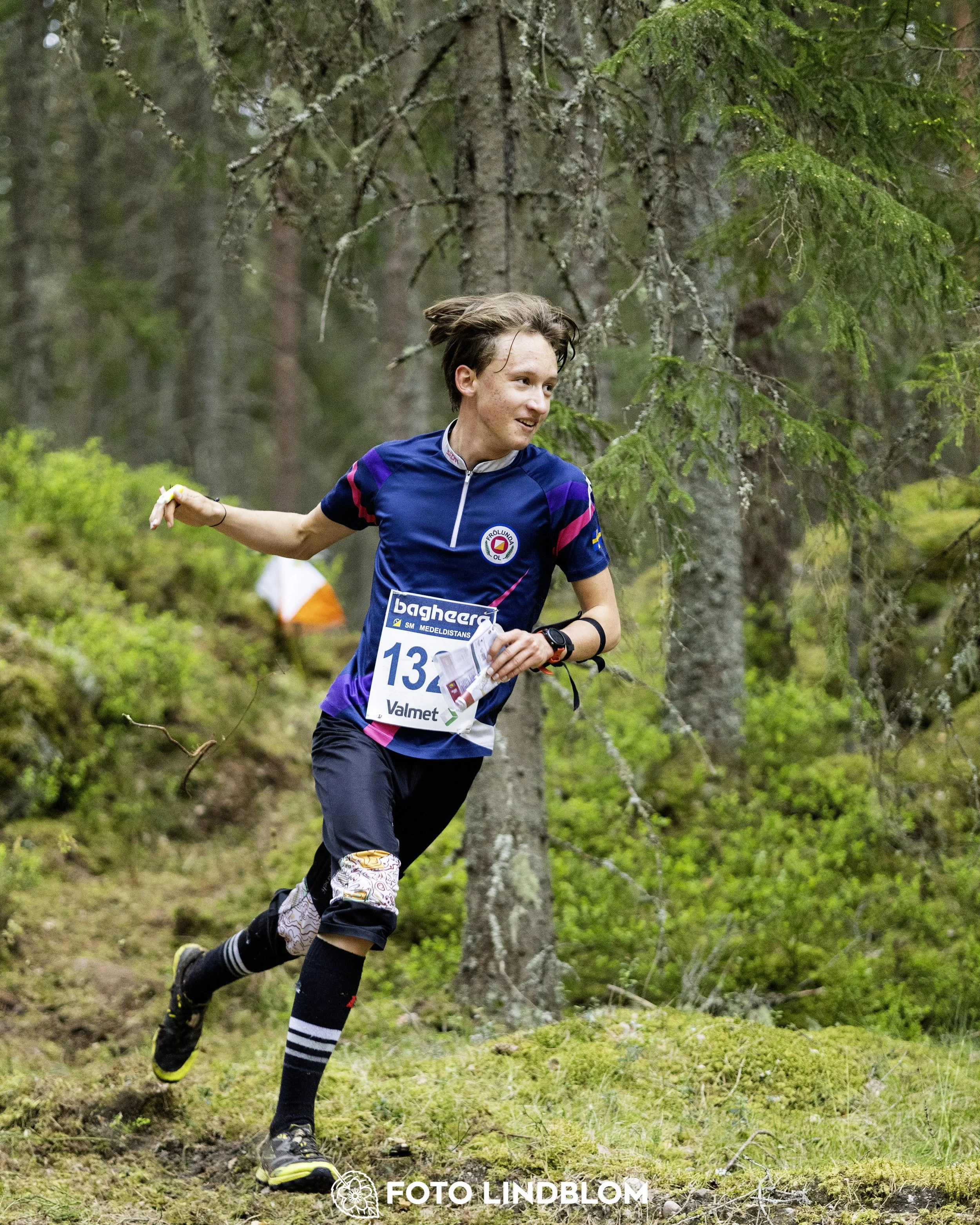 A picture from the Swedish national championship in middle distance orienteering and Swedish league race