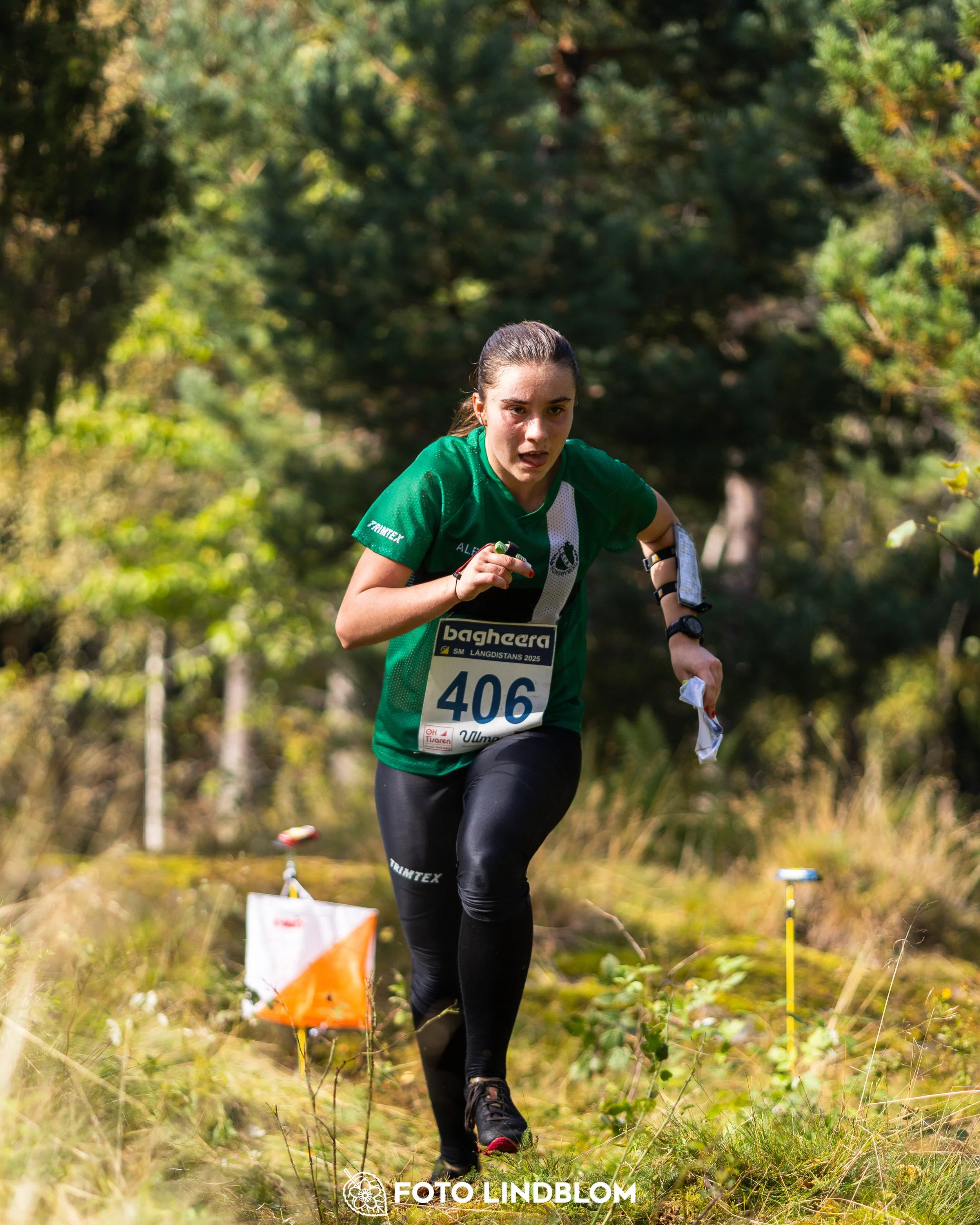 A picture from the Swedish national championship in long distance orienteering and Swedish league race taken by Foto Lindblom
