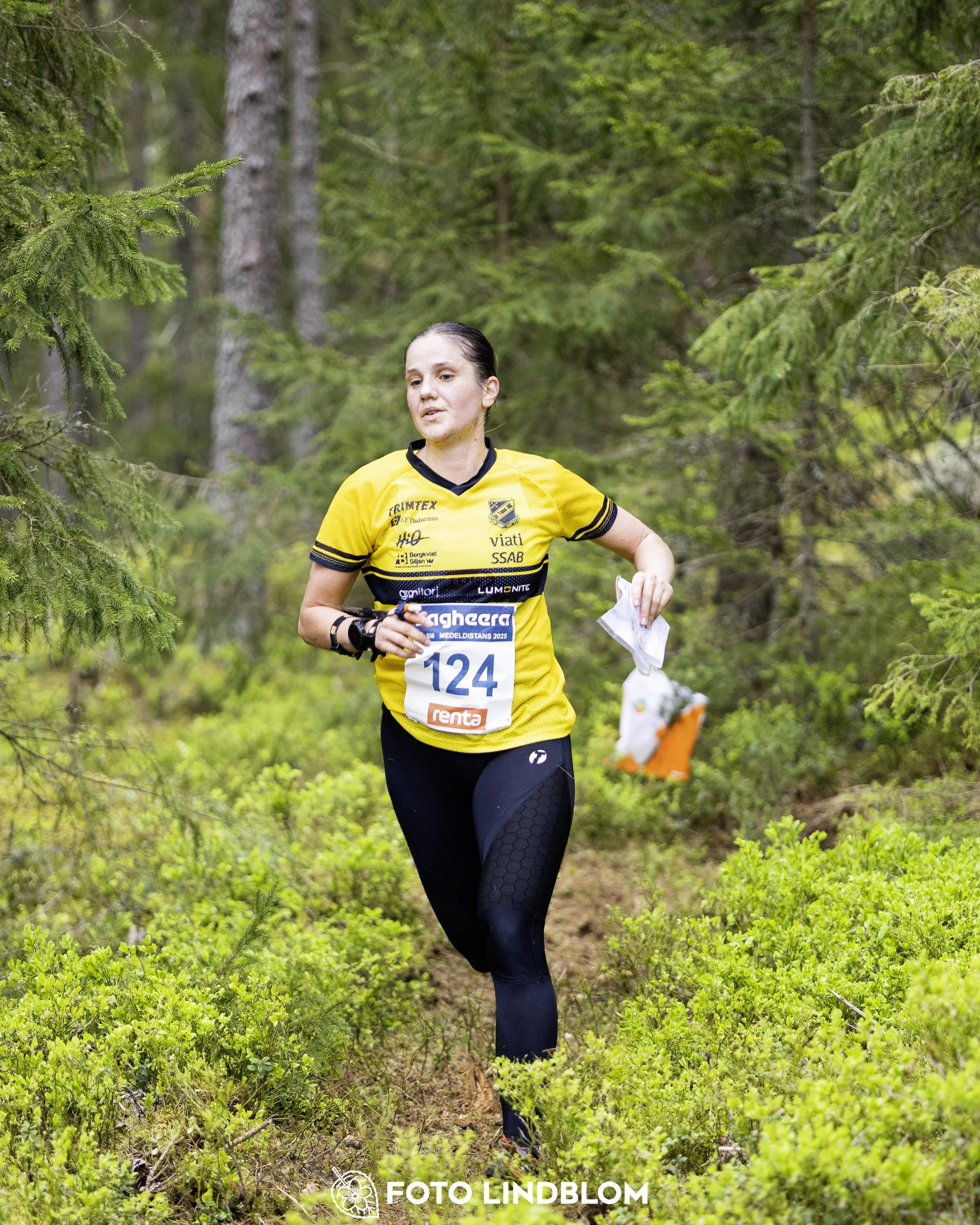 A picture from the Swedish national championship in middle distance orienteering and Swedish league race