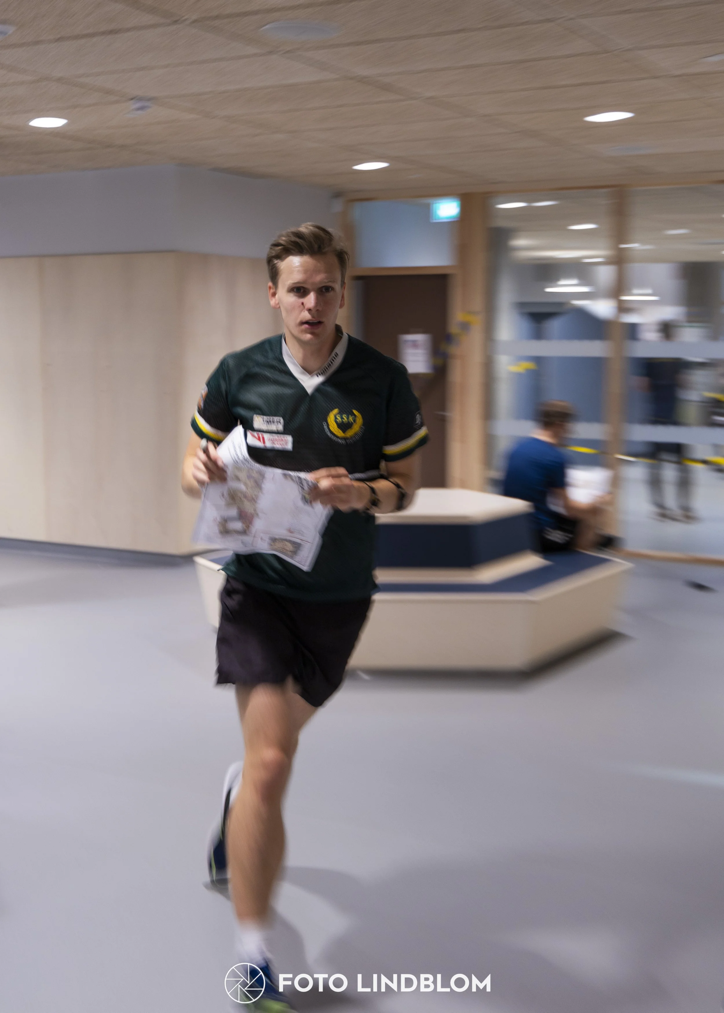 A picture from the orienteering indoor competition "Stockholm Indoor Cup"