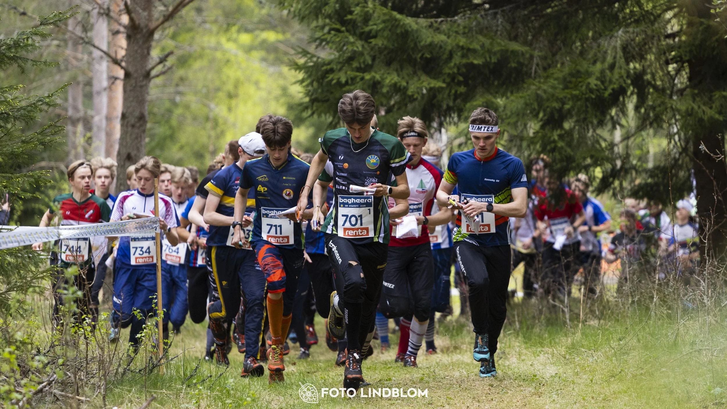 A picture from the Swedish national championship in relay orienteering