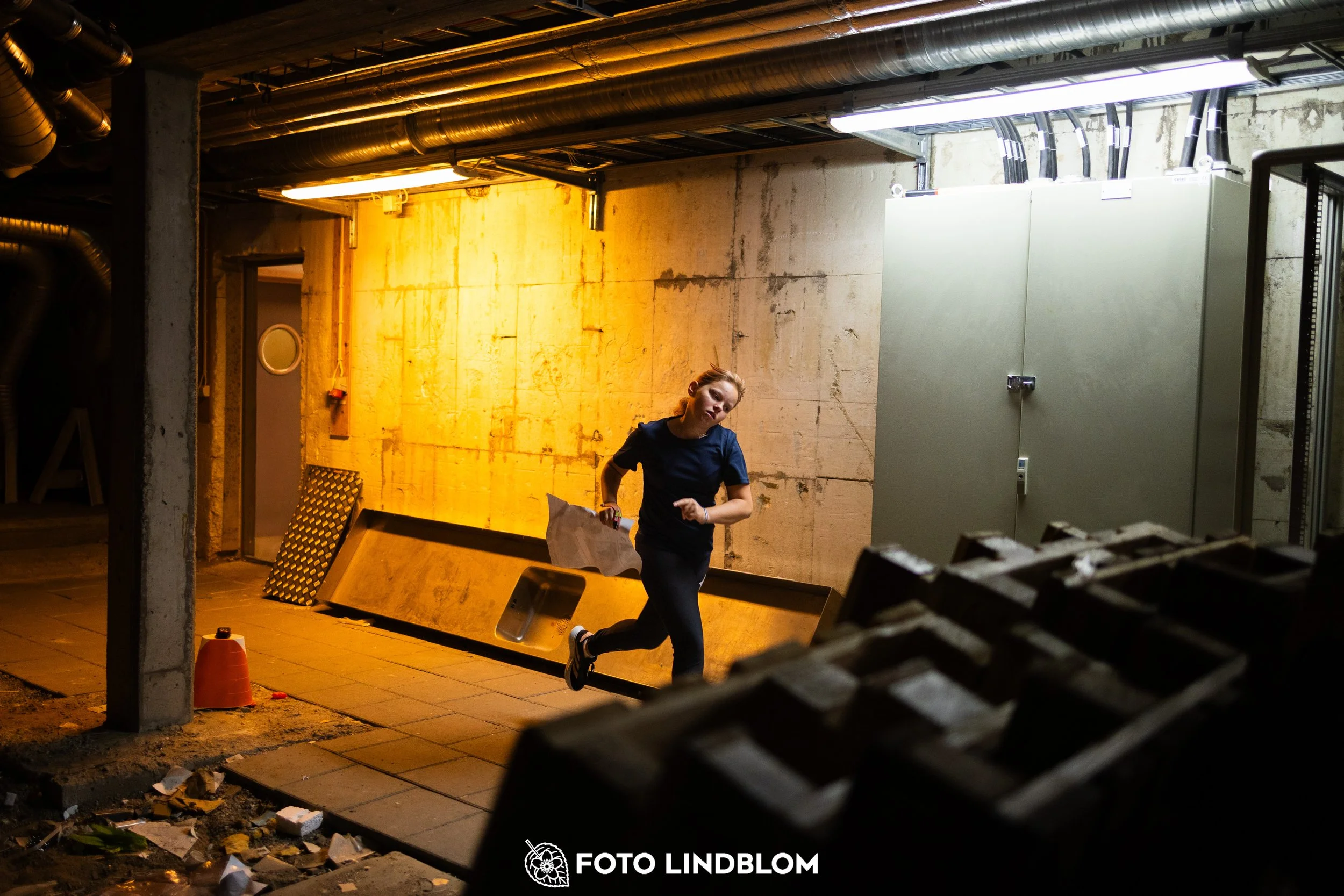 A picture from the indoor orienteering event TMOK Indoor taken by Foto Lindblom