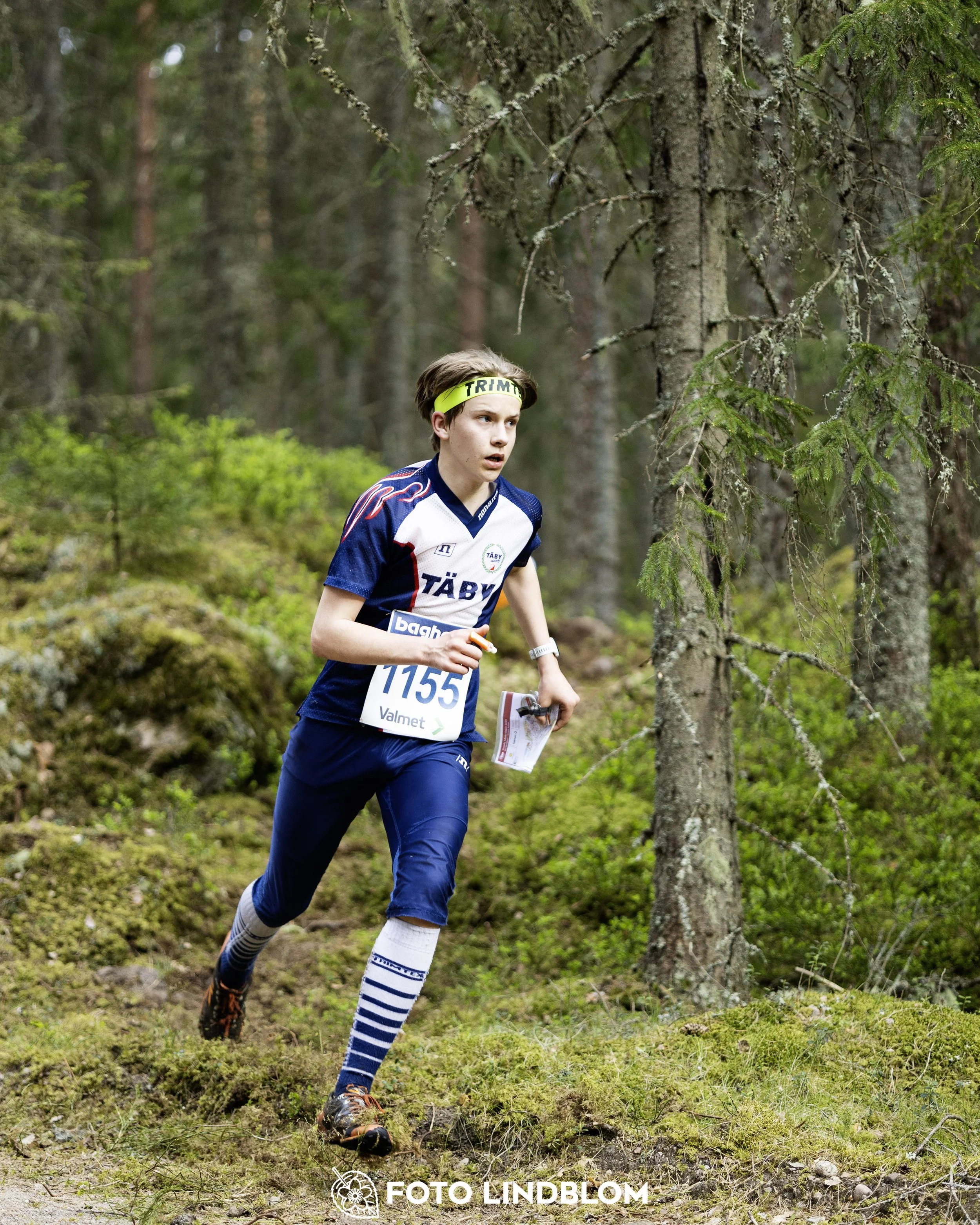 A picture from the Swedish national championship in middle distance orienteering and Swedish league race