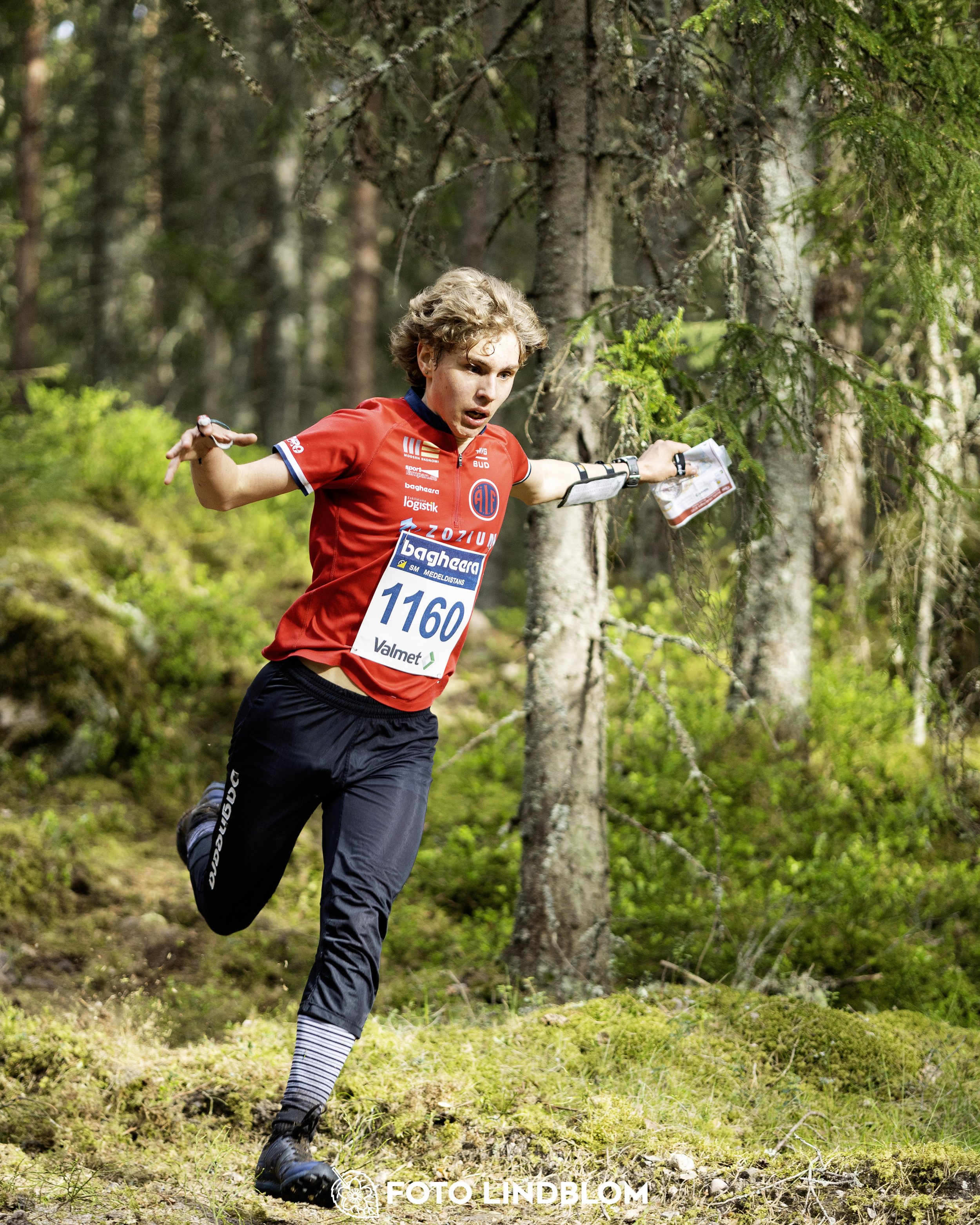 A picture from the Swedish national championship in middle distance orienteering and Swedish league race