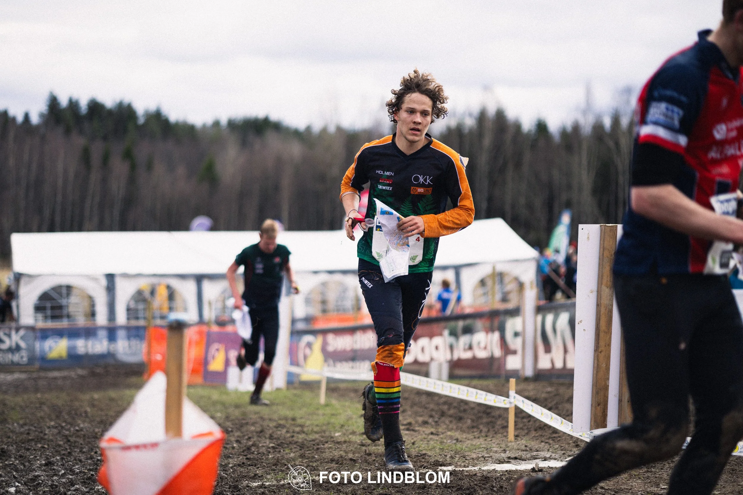 A photo from Kolmårdskavlen during the Swedish relay league 2026, captured by Foto Lindblom.