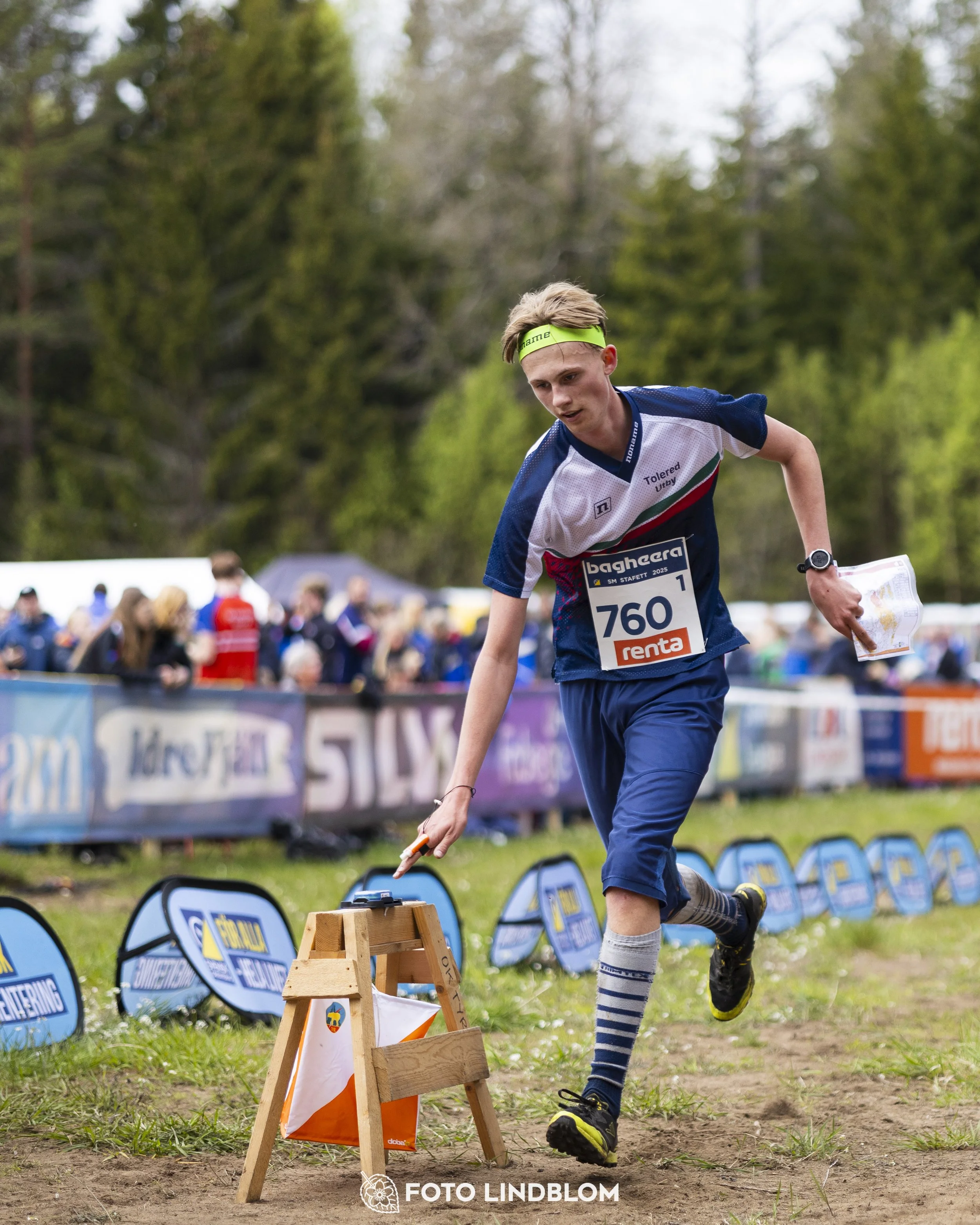 A picture from the Swedish national championship in relay orienteering
