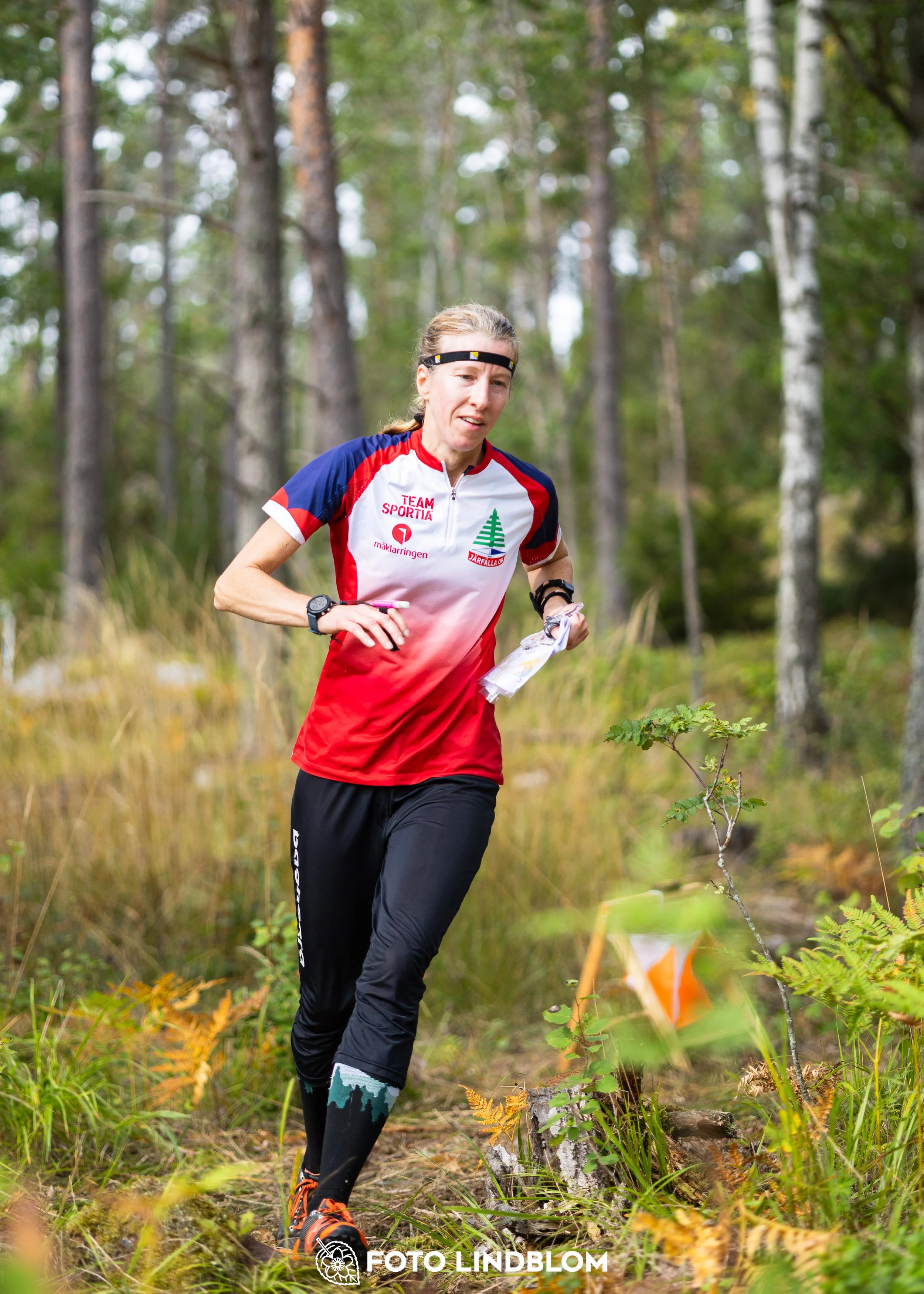 A picture from the Stockholm district championship in middle distance orienteering taken by Foto Lindblom