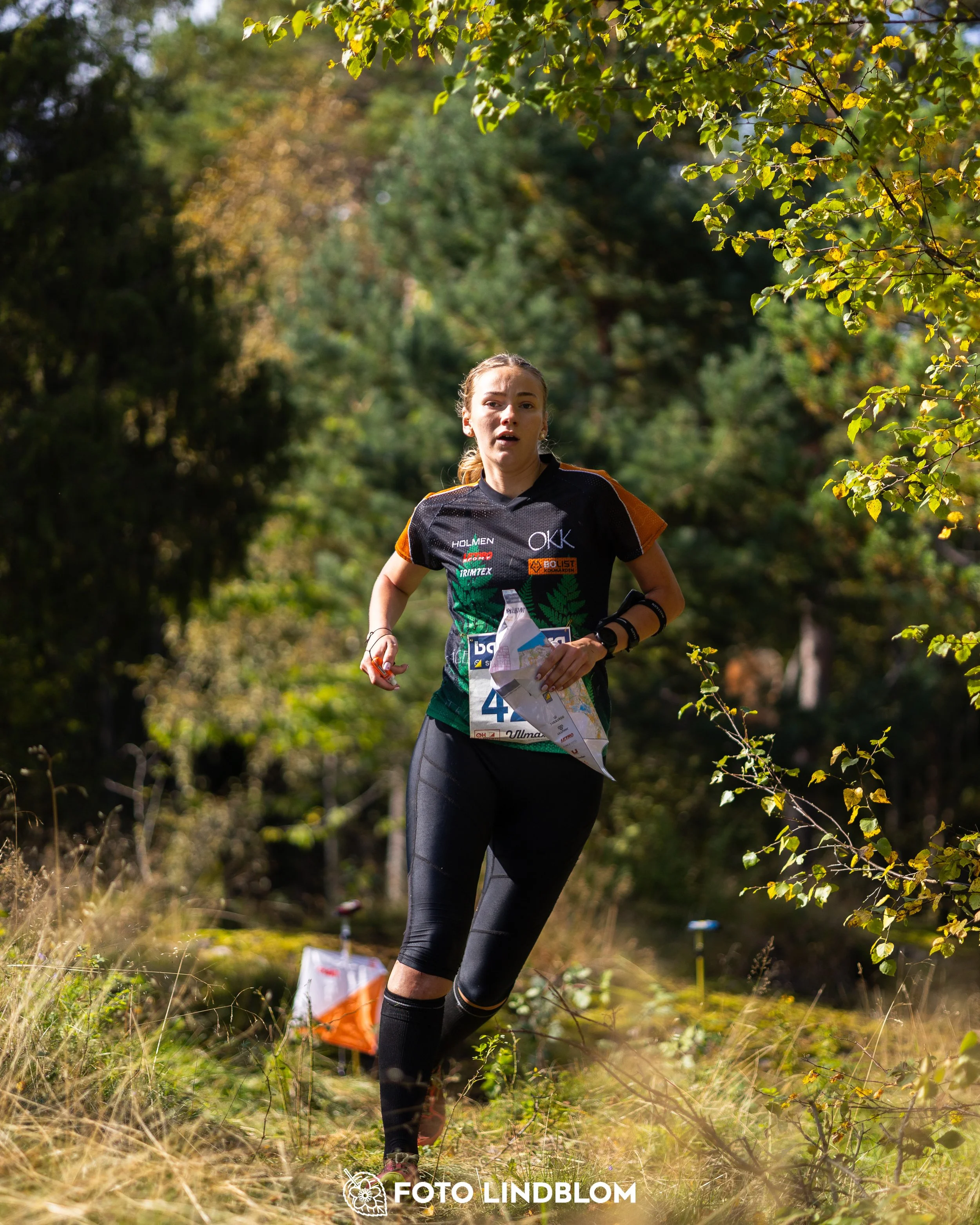 A picture from the Swedish national championship in long distance orienteering and Swedish league race taken by Foto Lindblom