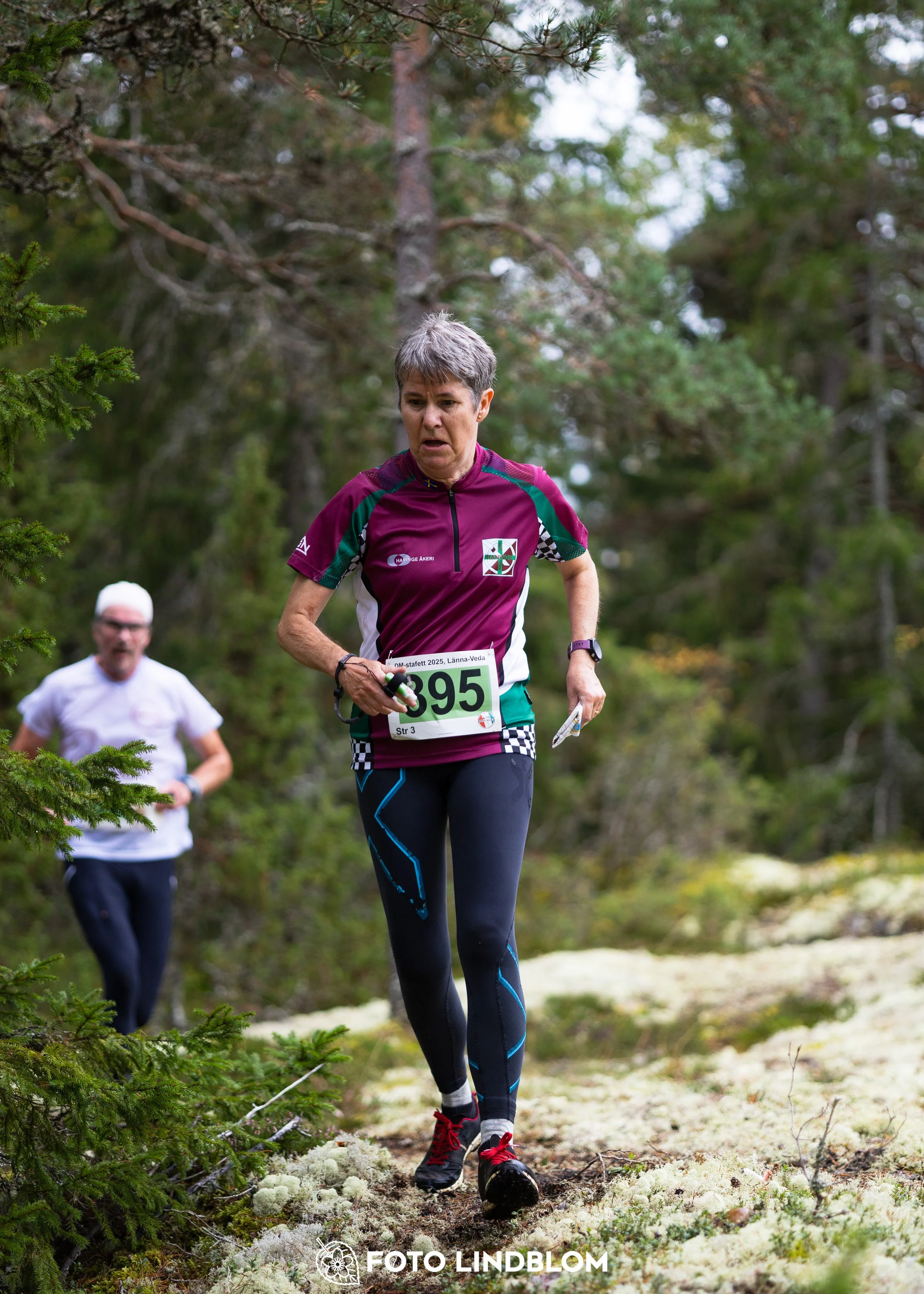 A picture from the Stockholm district championship in relay orienteering taken by Foto Lindblom