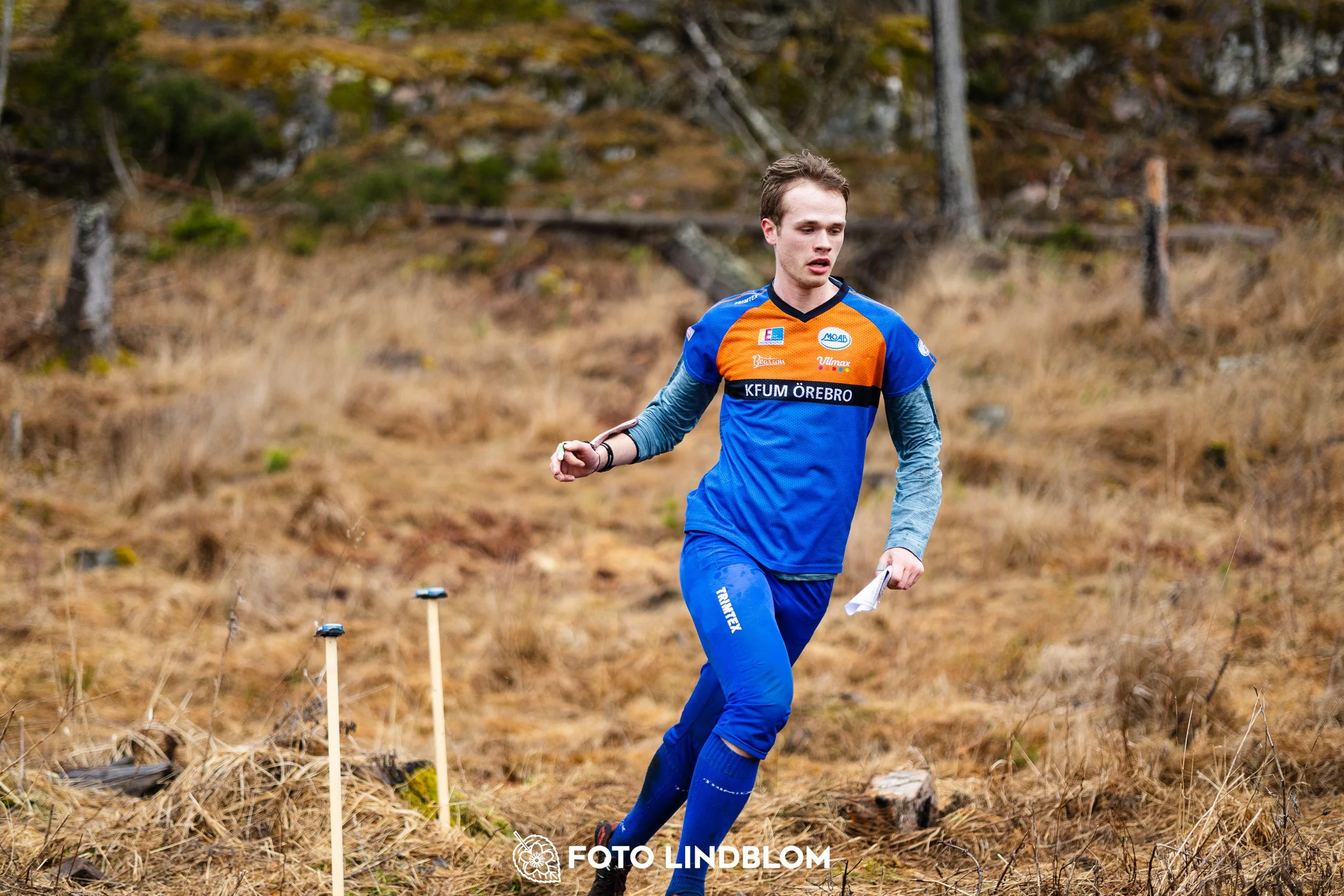 A photo from the Swedish League orienteering competition in Kolmården spring 2026, captured by Foto Lindblom.