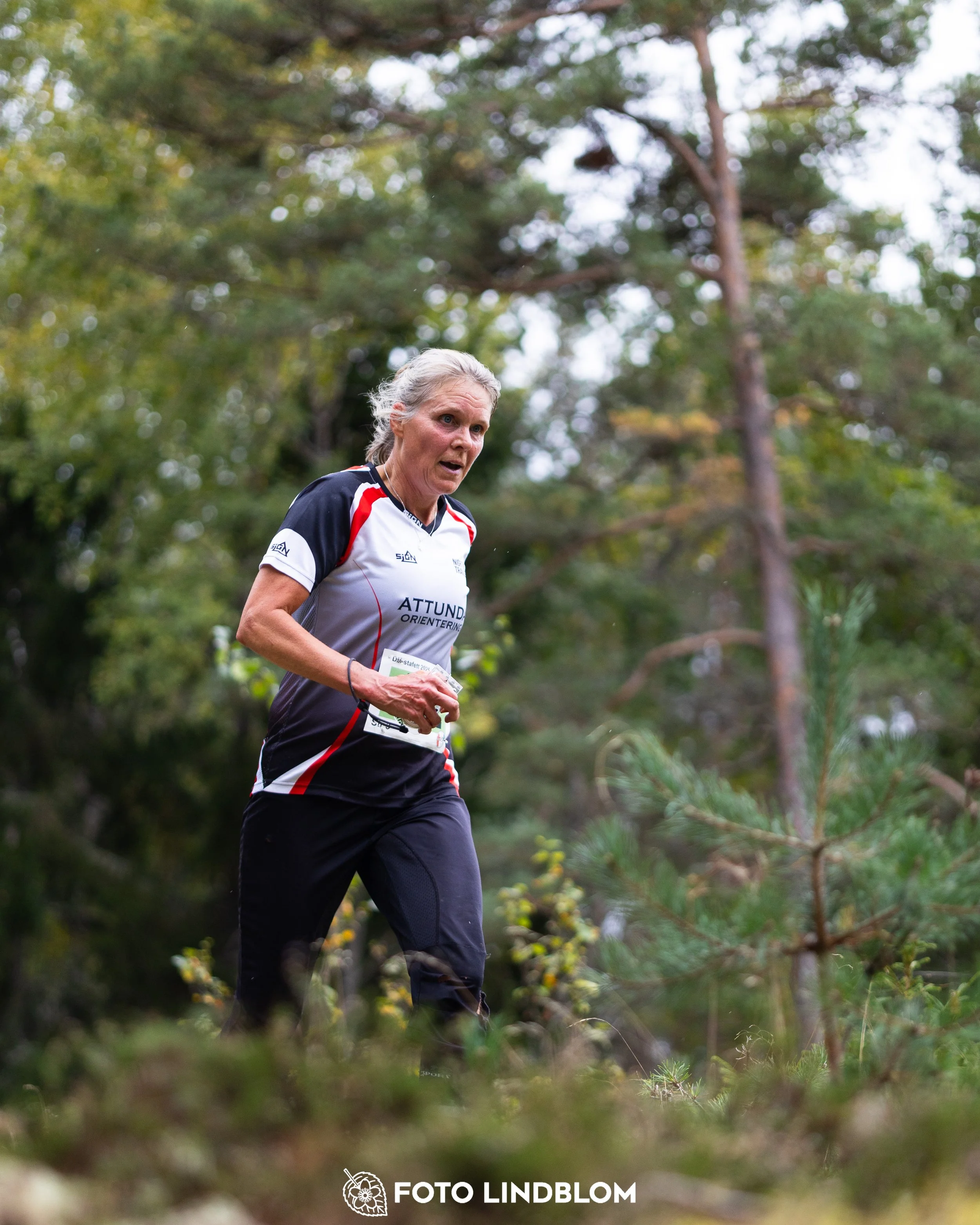 A picture from the Stockholm district championship in relay orienteering taken by Foto Lindblom