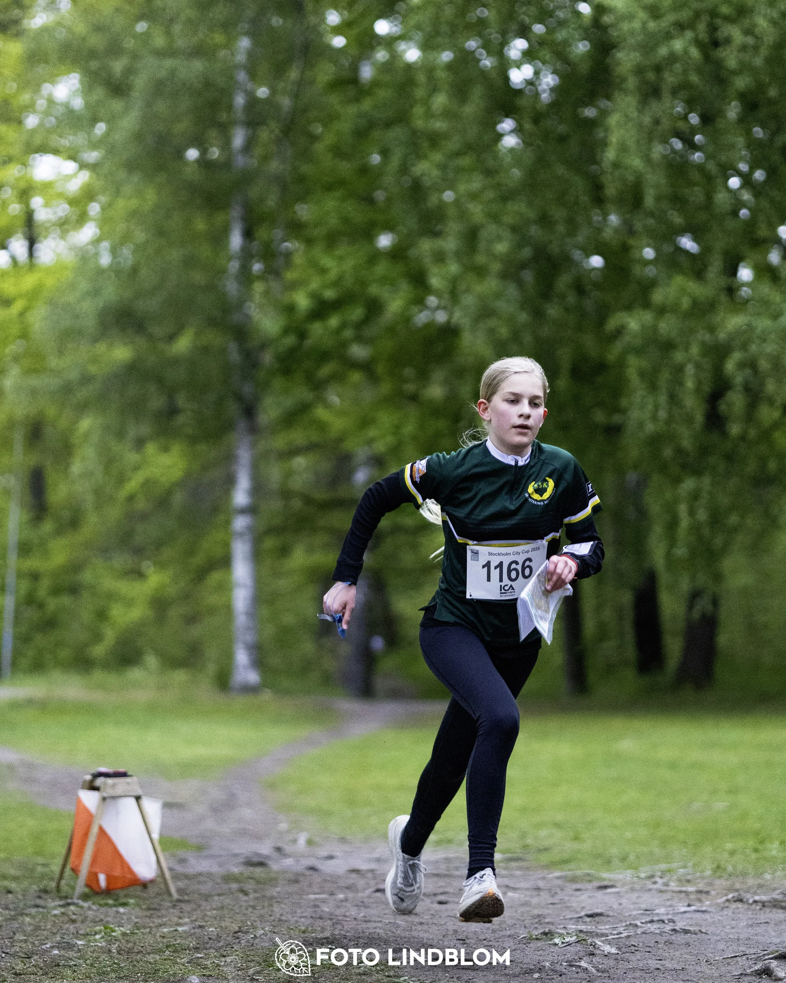 A picture from the secund stage of the Stockholm City Cup sprint orienteering competition