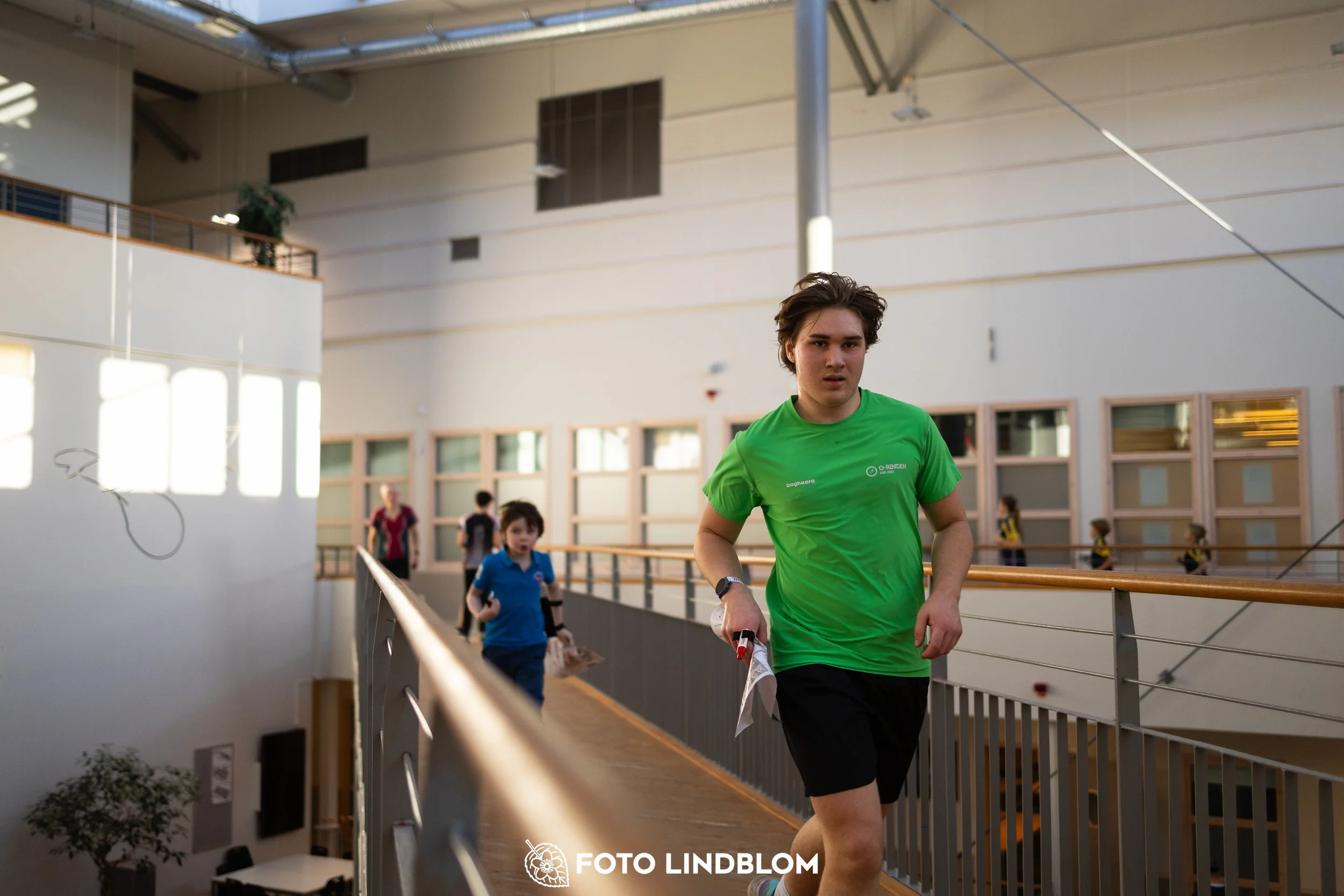 A picture from the indoor orienteering event TMOK Indoor taken by Foto Lindblom