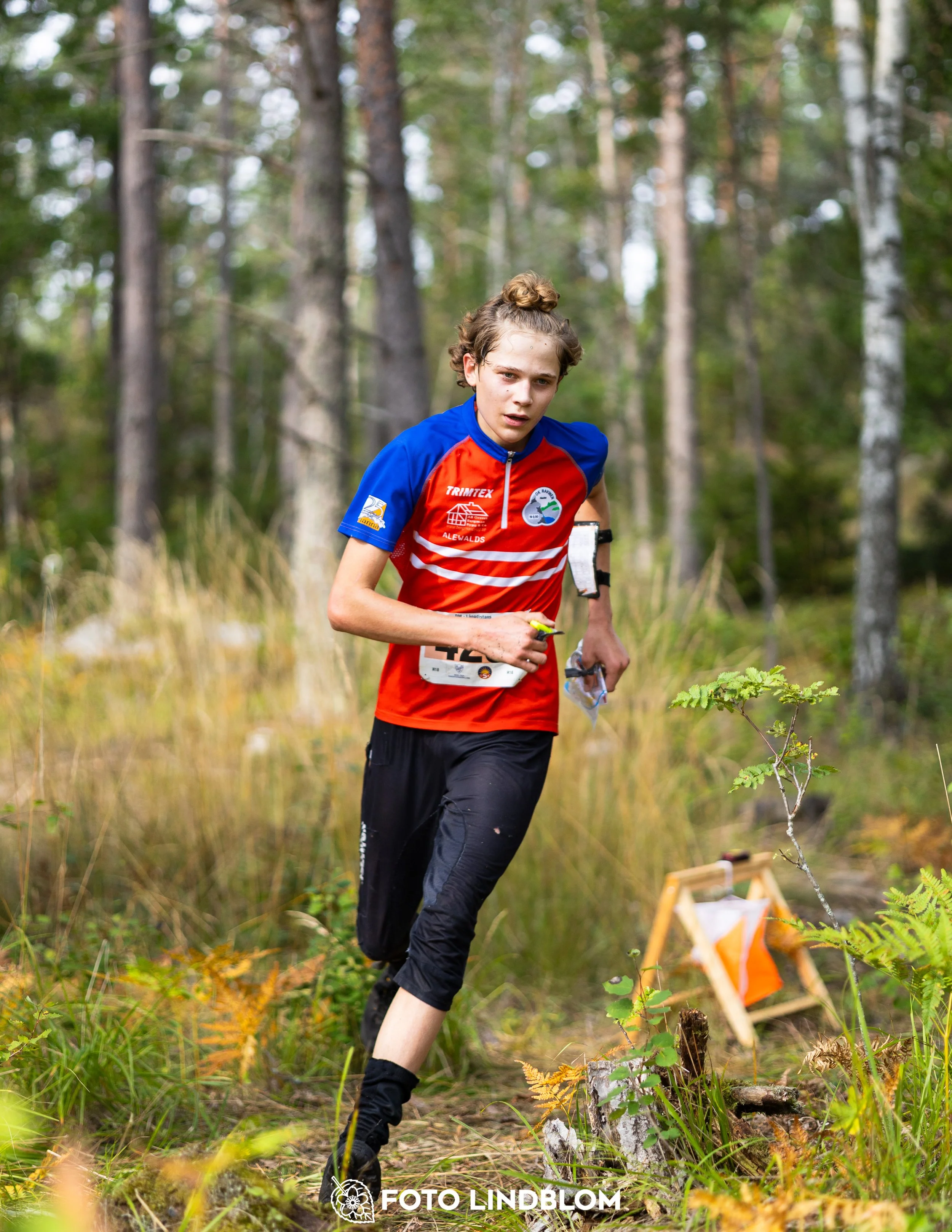 A picture from the Stockholm district championship in middle distance orienteering taken by Foto Lindblom