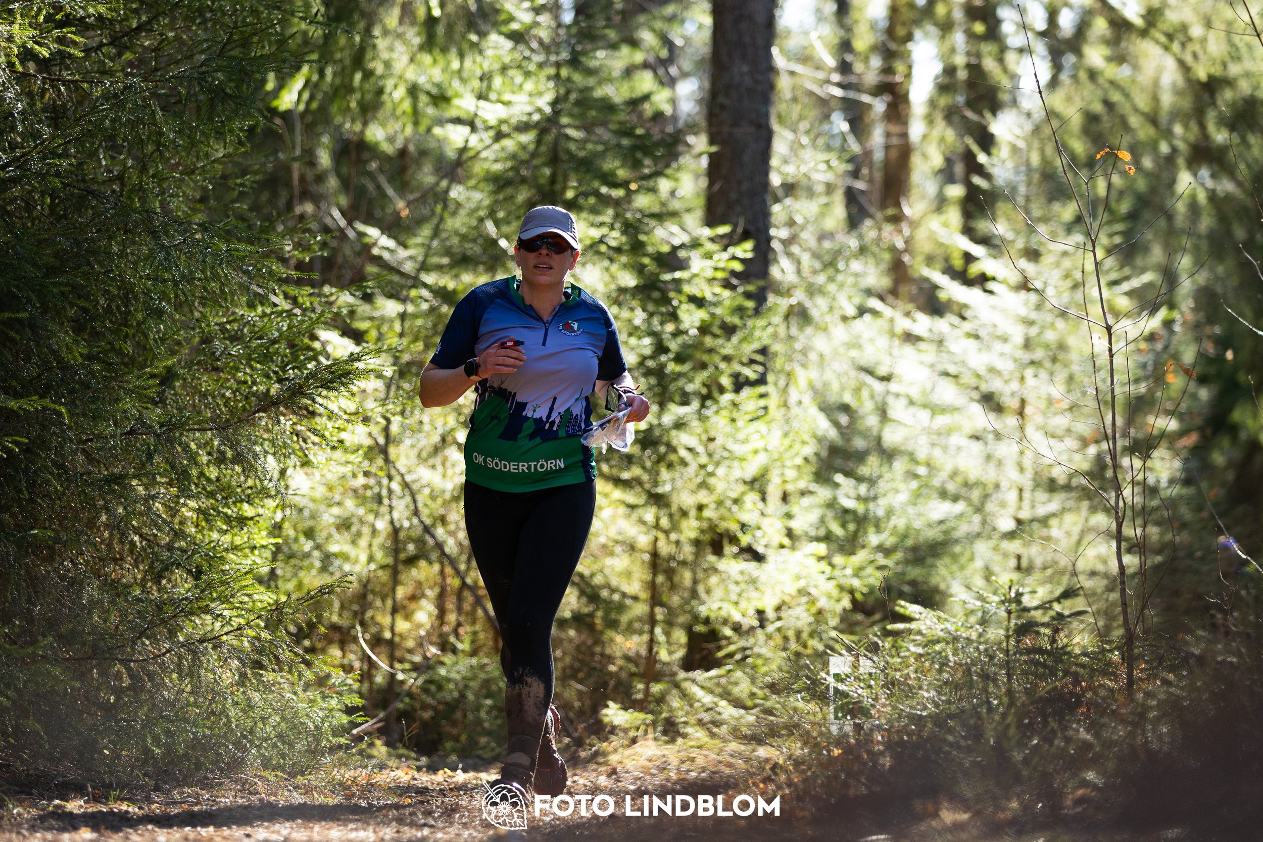 This picture shows competitors during Nyköpingsorienteringen 2026 navigating through forest terrain, photographed by Foto Lindblom.