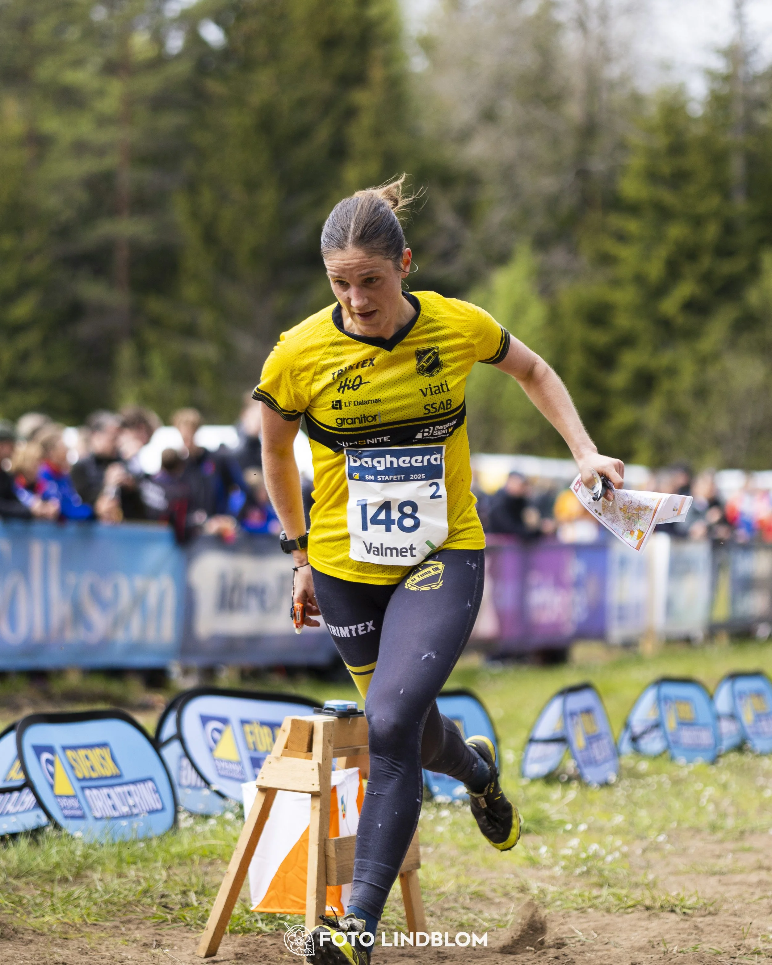 A picture from the Swedish national championship in relay orienteering