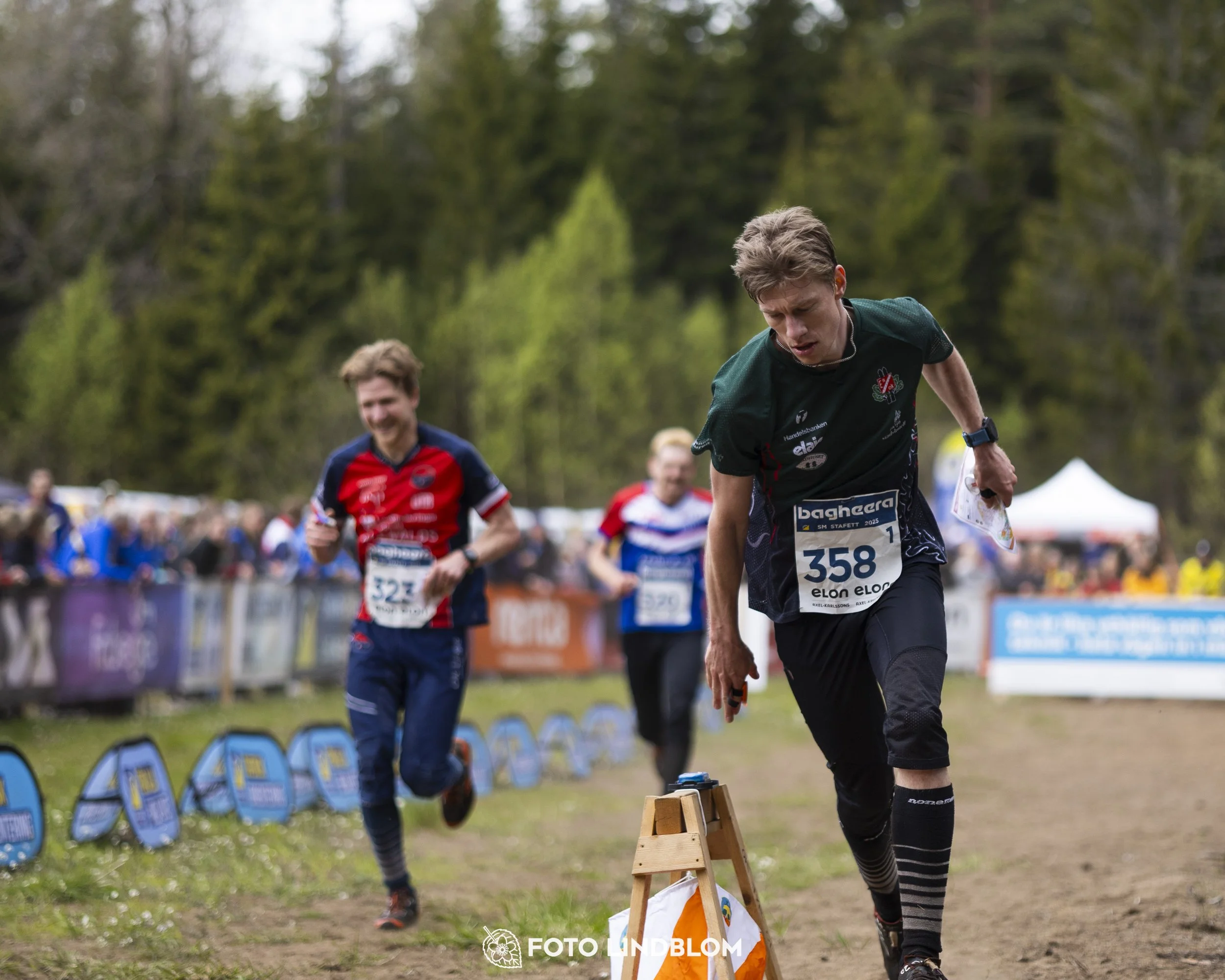 A picture from the Swedish national championship in relay orienteering