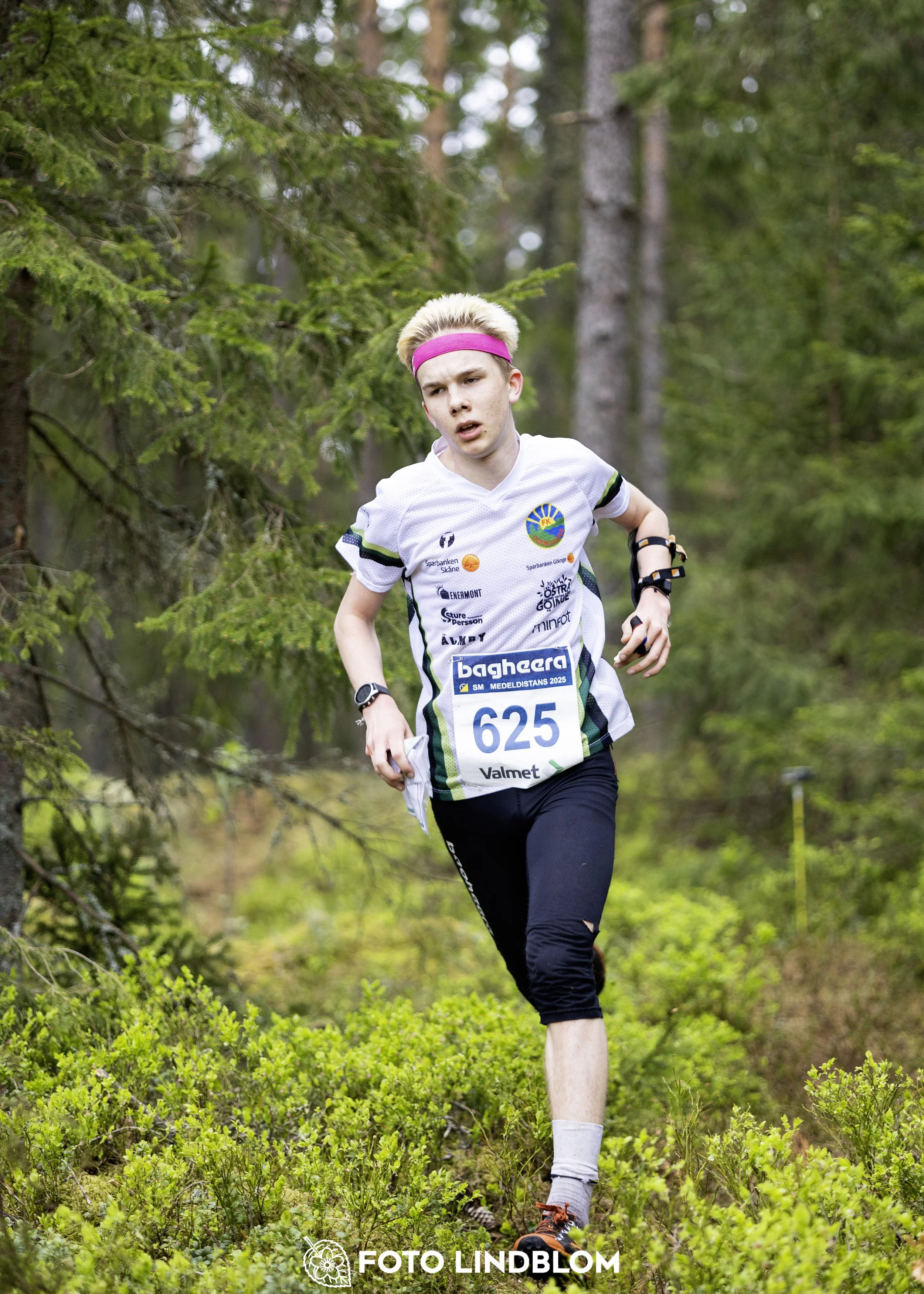 A picture from the Swedish national championship in middle distance orienteering and Swedish league race