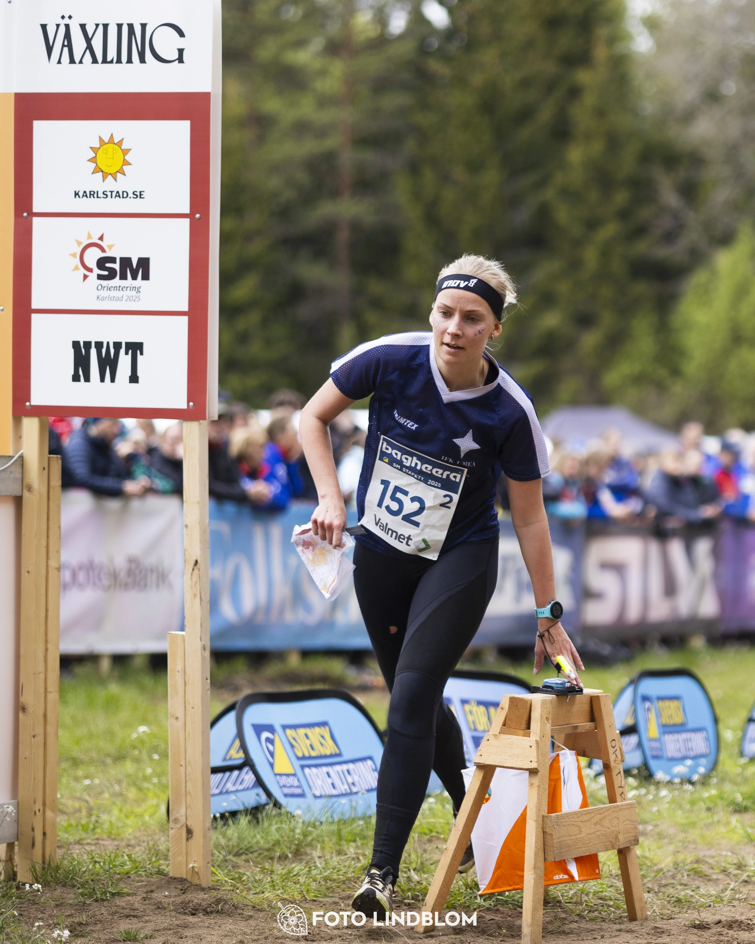 A picture from the Swedish national championship in relay orienteering