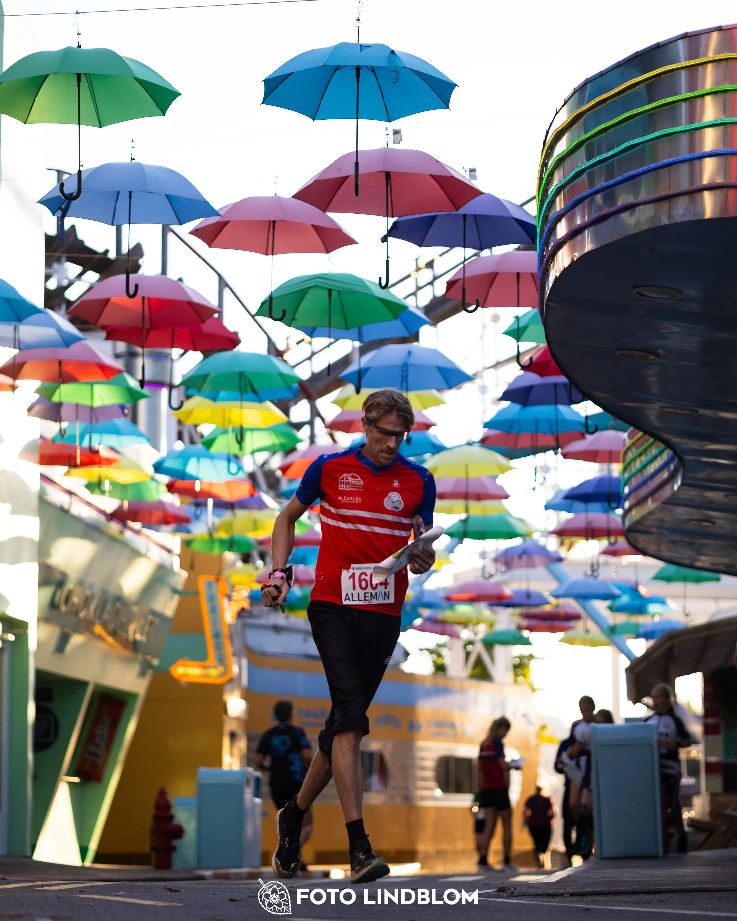 A picture from the orienteering event called Gröna Lund Sprinten taken by Foto Lindblom
