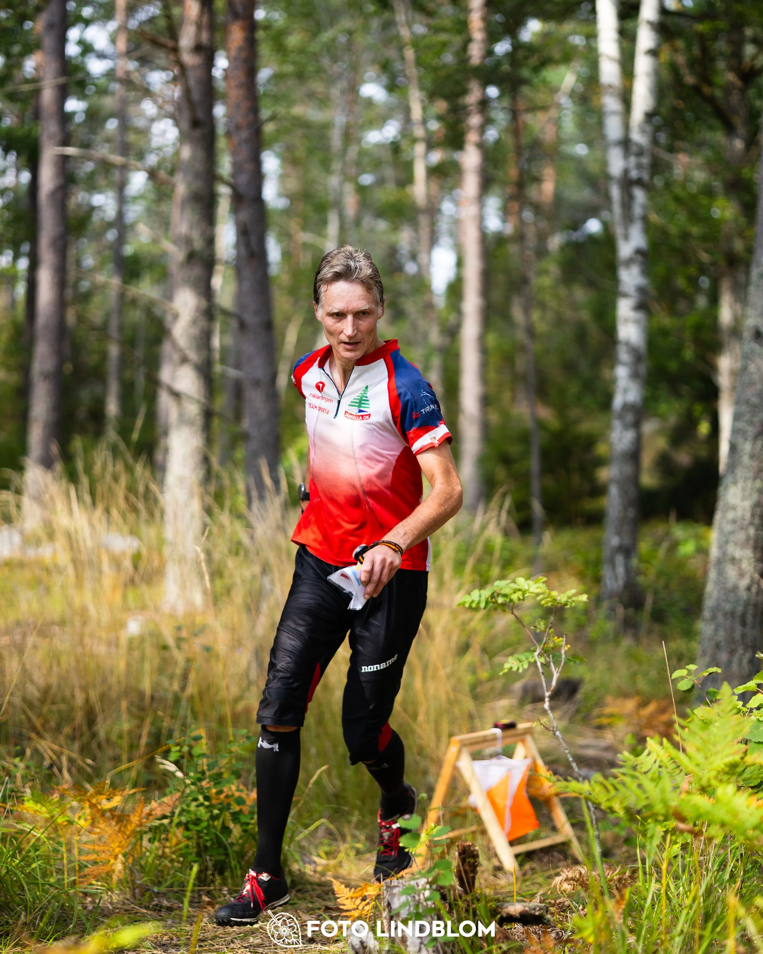 A picture from the Stockholm district championship in middle distance orienteering taken by Foto Lindblom