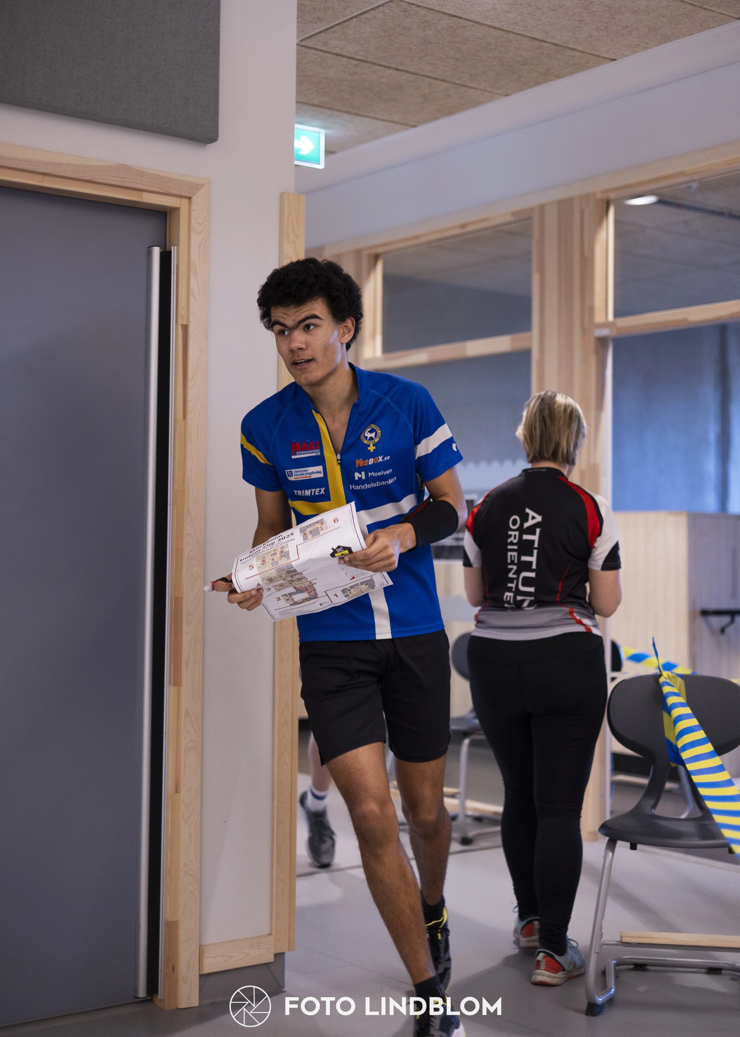 A picture from the orienteering indoor competition "Stockholm Indoor Cup"