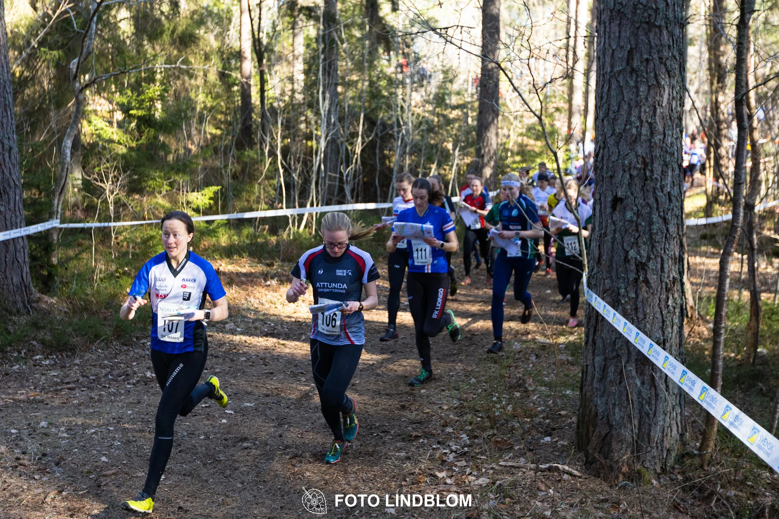 A moment from the Måsenstafetten 2026 relay event in Sweden, photographed by Foto Lindblom.