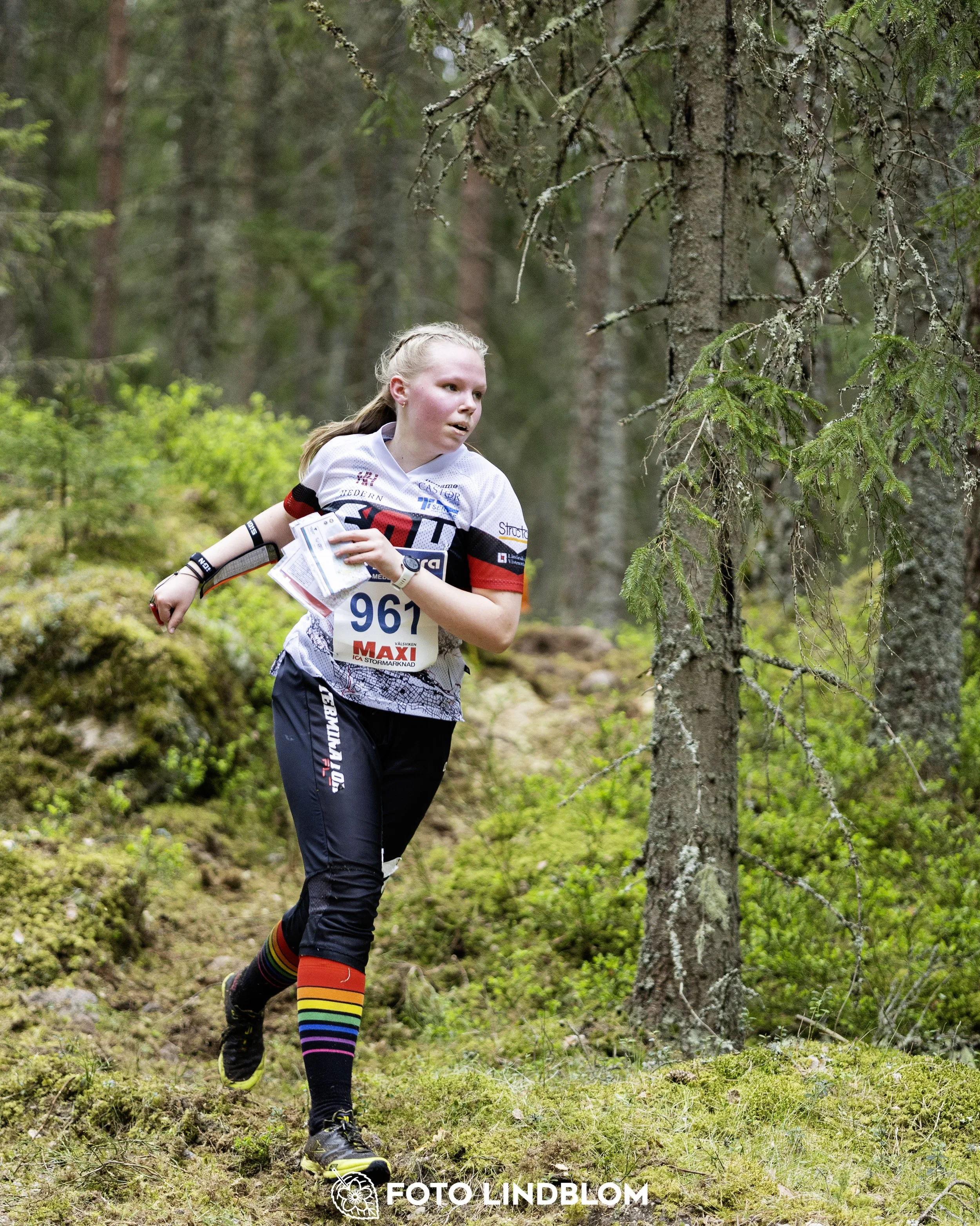 A picture from the Swedish national championship in middle distance orienteering and Swedish league race