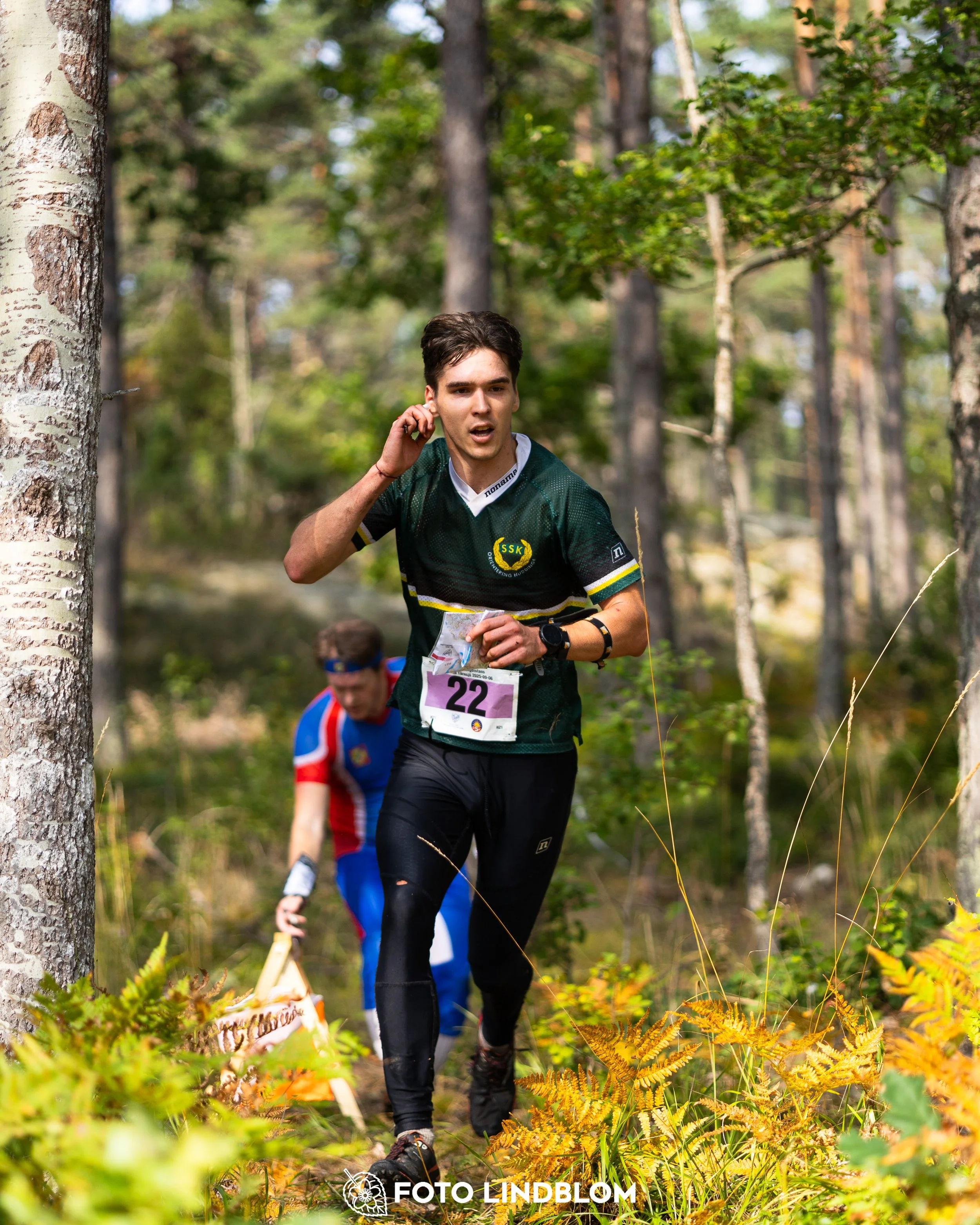 A picture from the Stockholm district championship in middle distance orienteering taken by Foto Lindblom