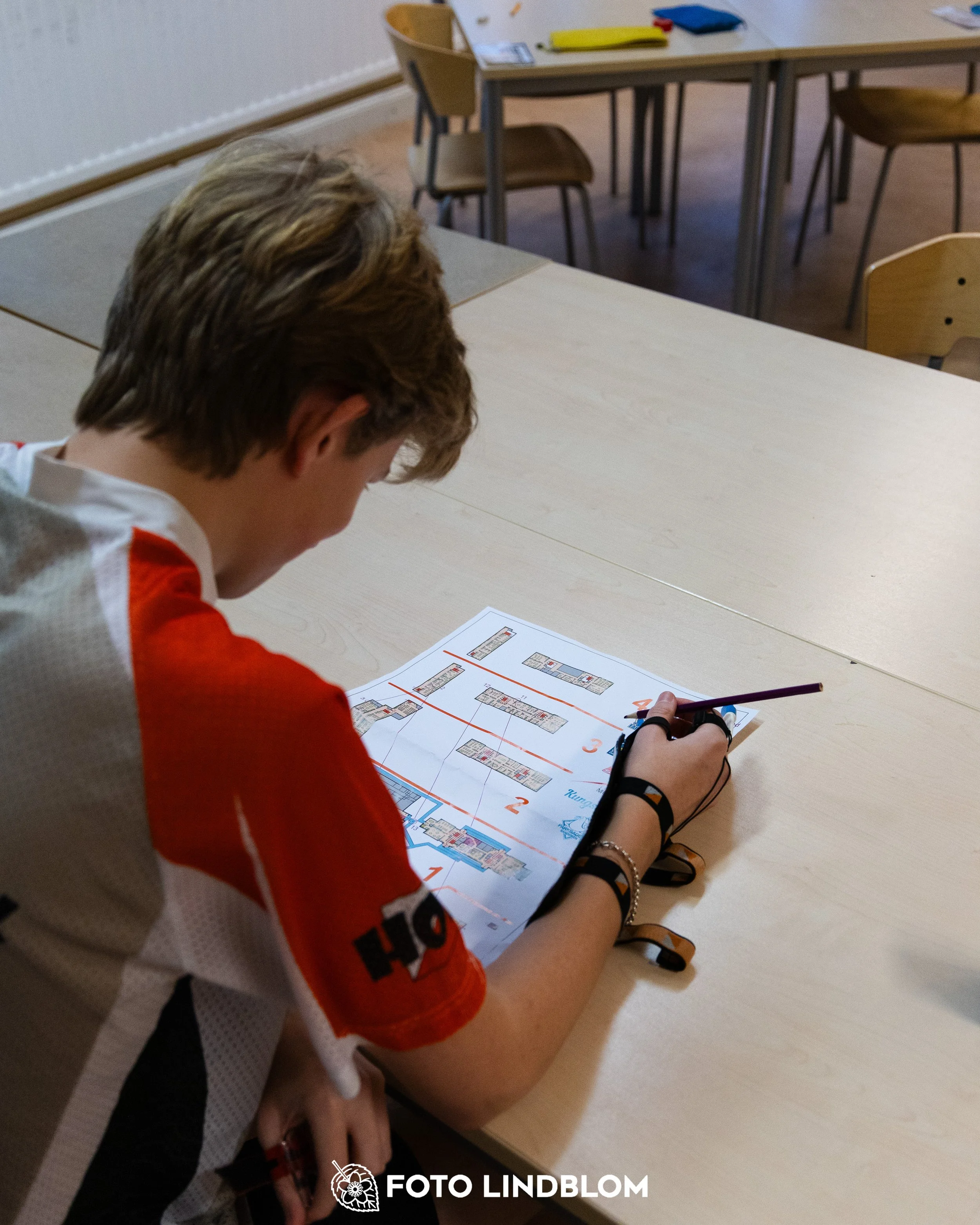 A picture from the indoor orienteering event Viken Indoor taken by Foto Lindblom