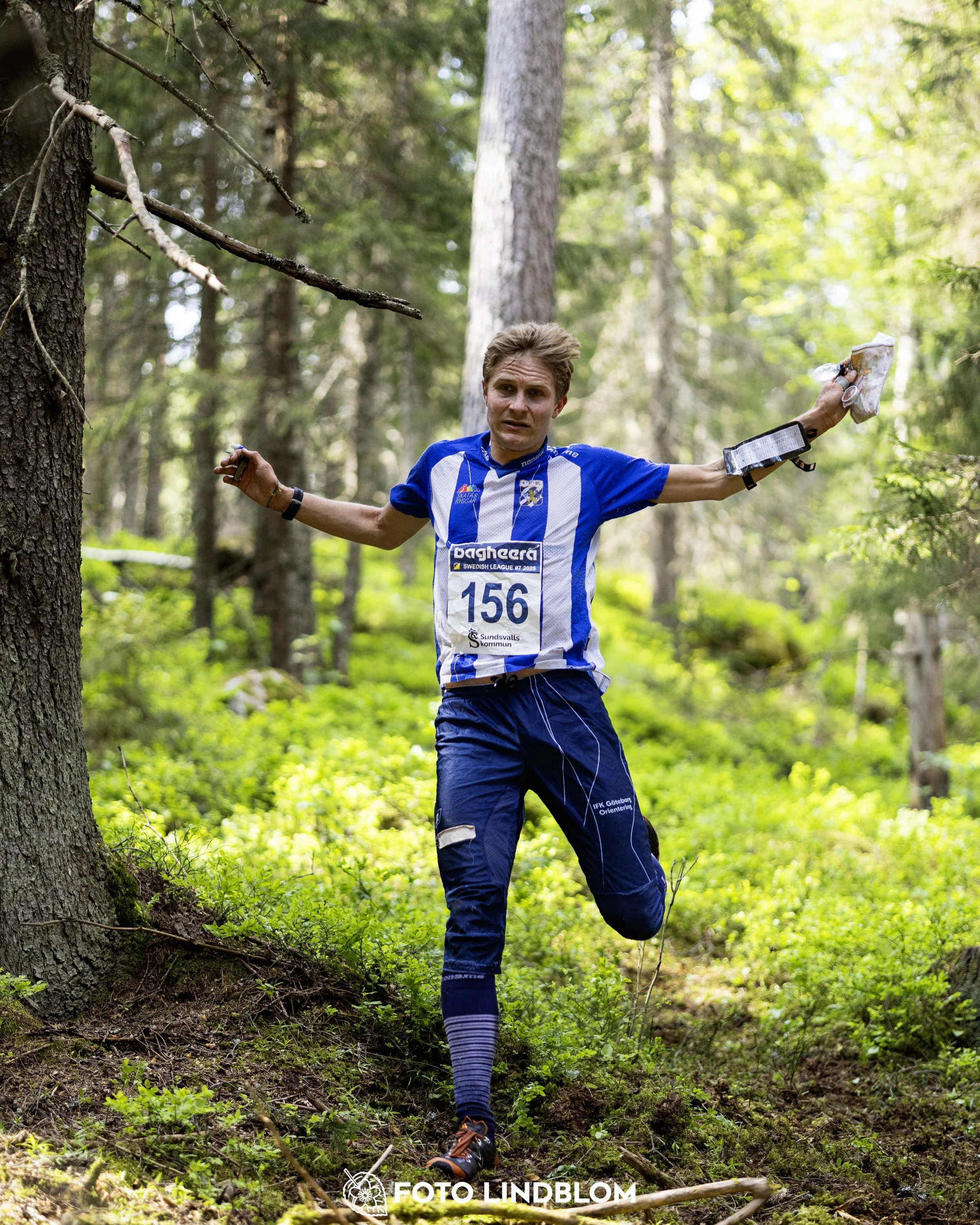 A picture from the seventh stage of the Swedish League orienteering competition