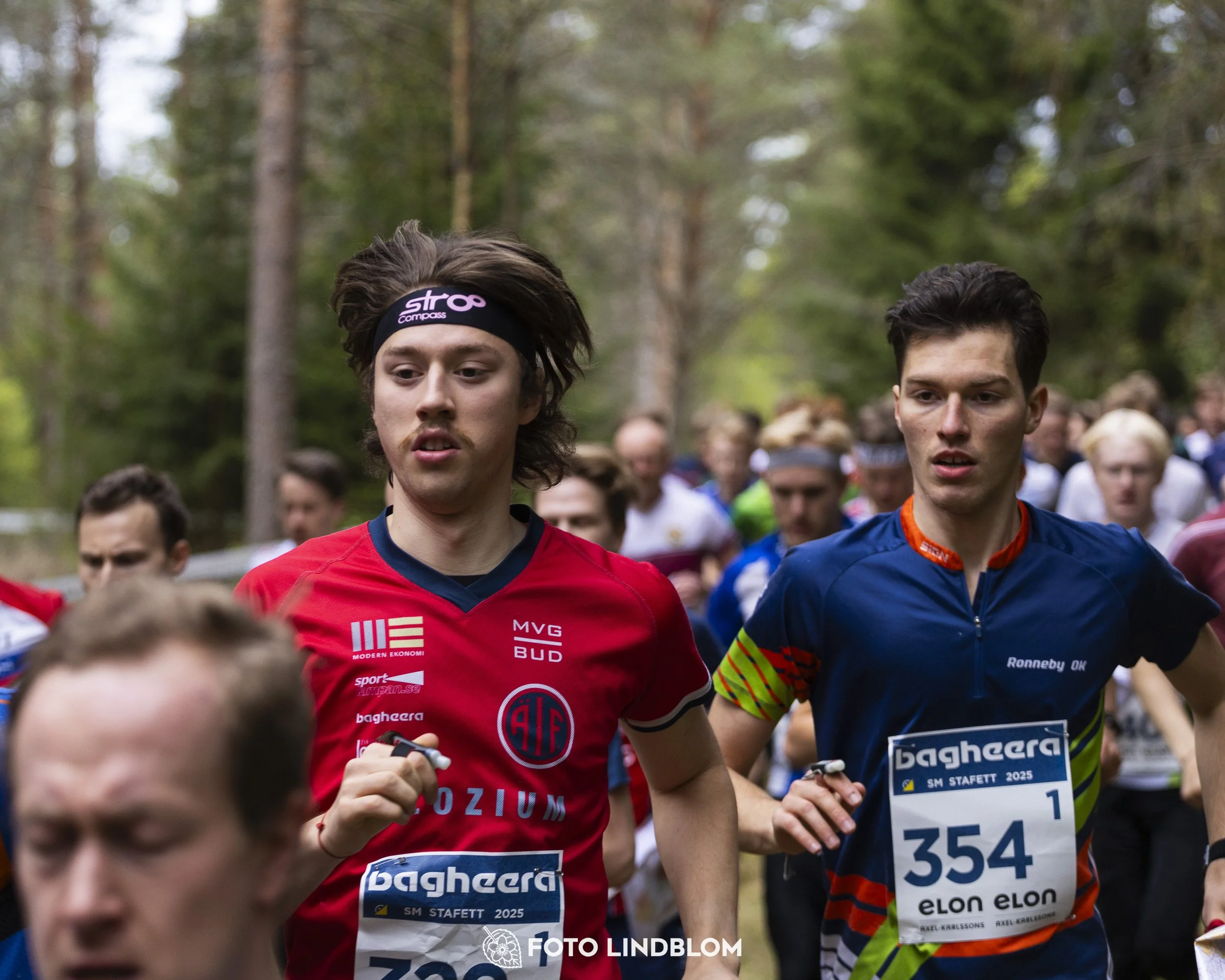 A picture from the Swedish national championship in relay orienteering