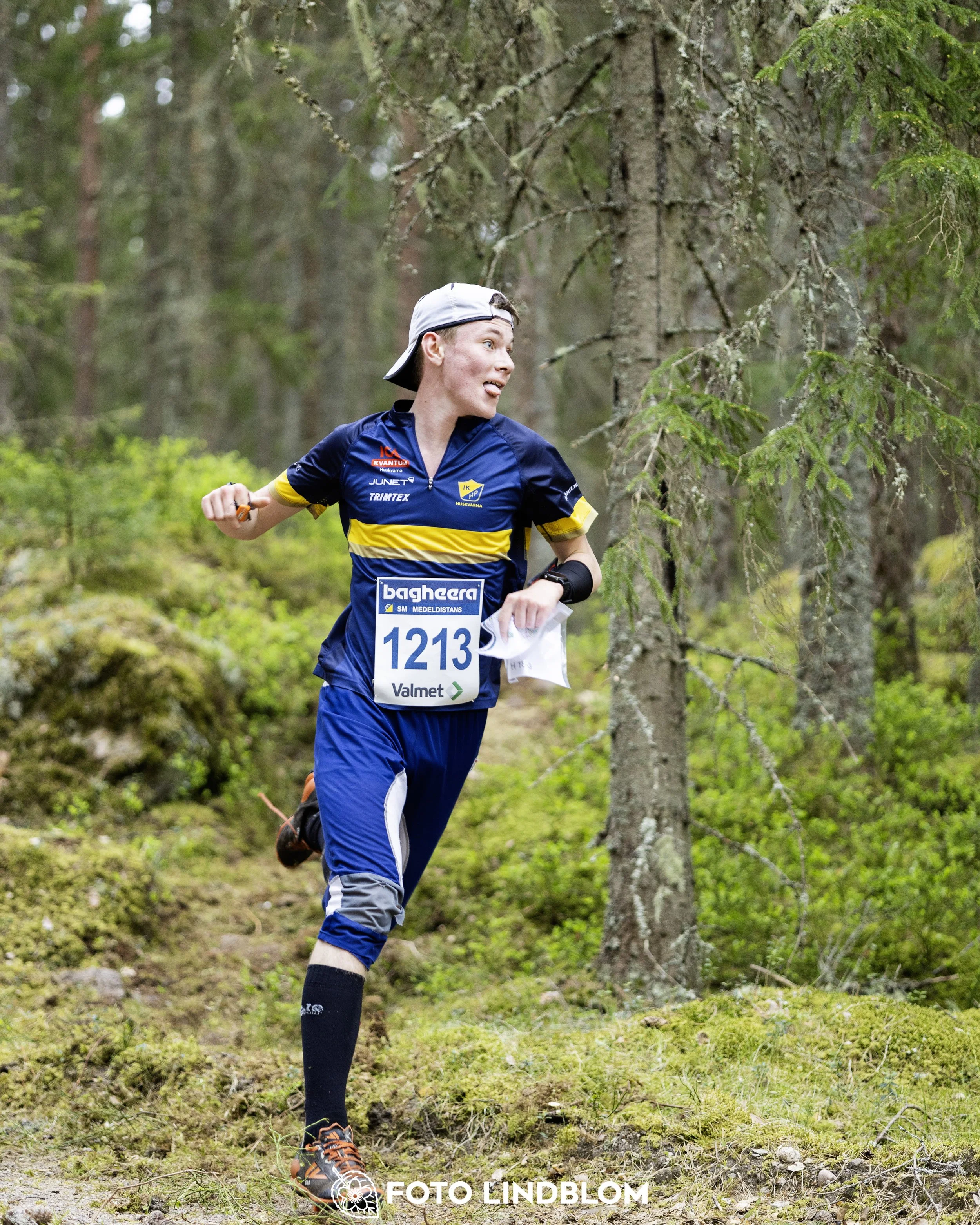 A picture from the Swedish national championship in middle distance orienteering and Swedish league race