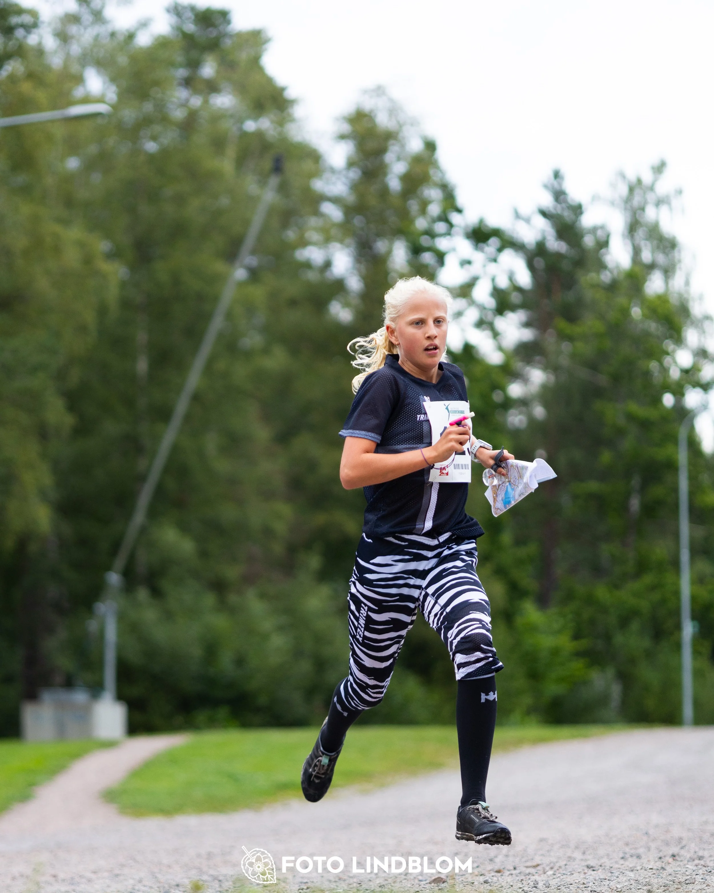 A picture from the youth 10 mila orienteering competition taken by Foto Lindblom