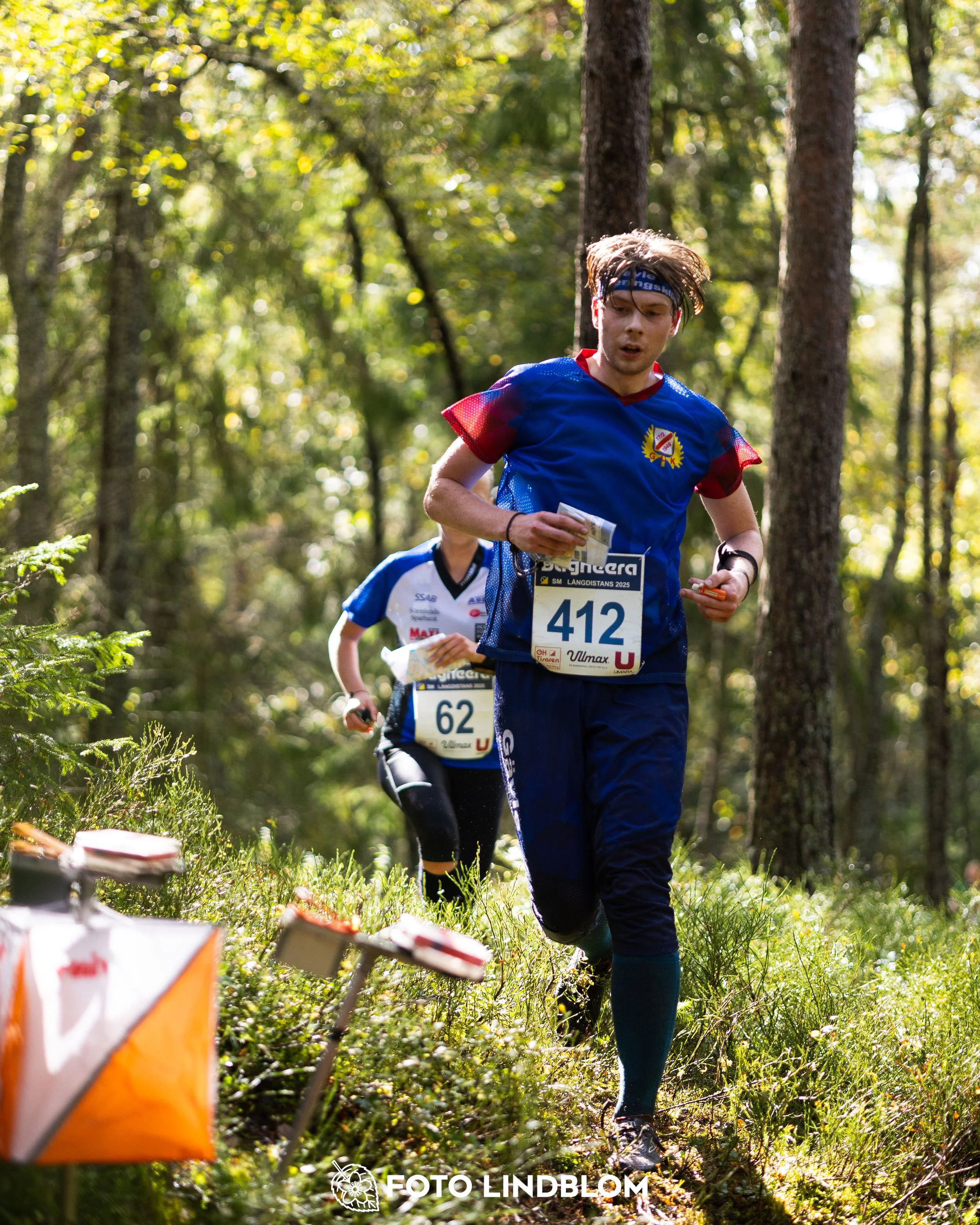 A picture from the Swedish national championship in long distance orienteering and Swedish league race taken by Foto Lindblom