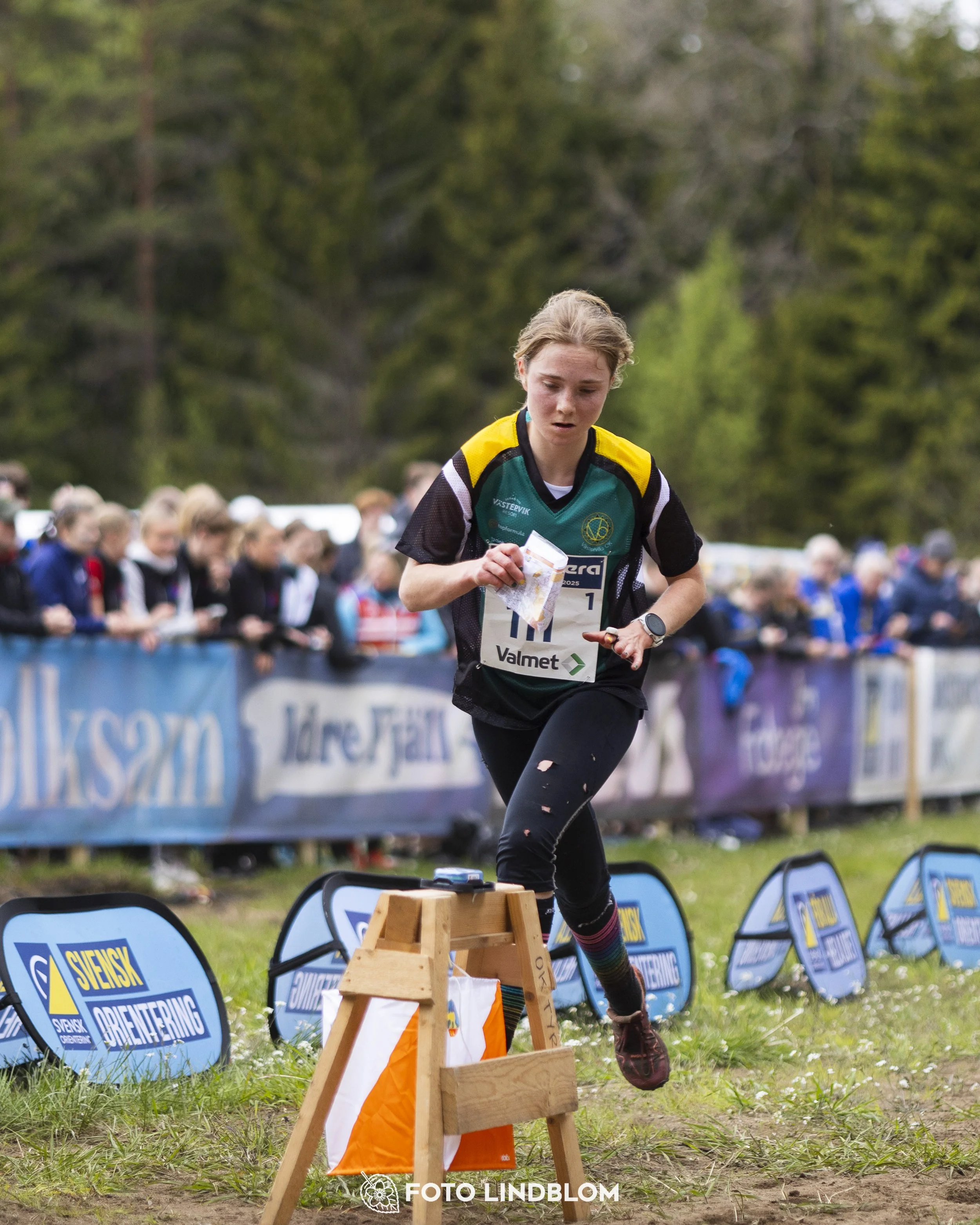 A picture from the Swedish national championship in relay orienteering