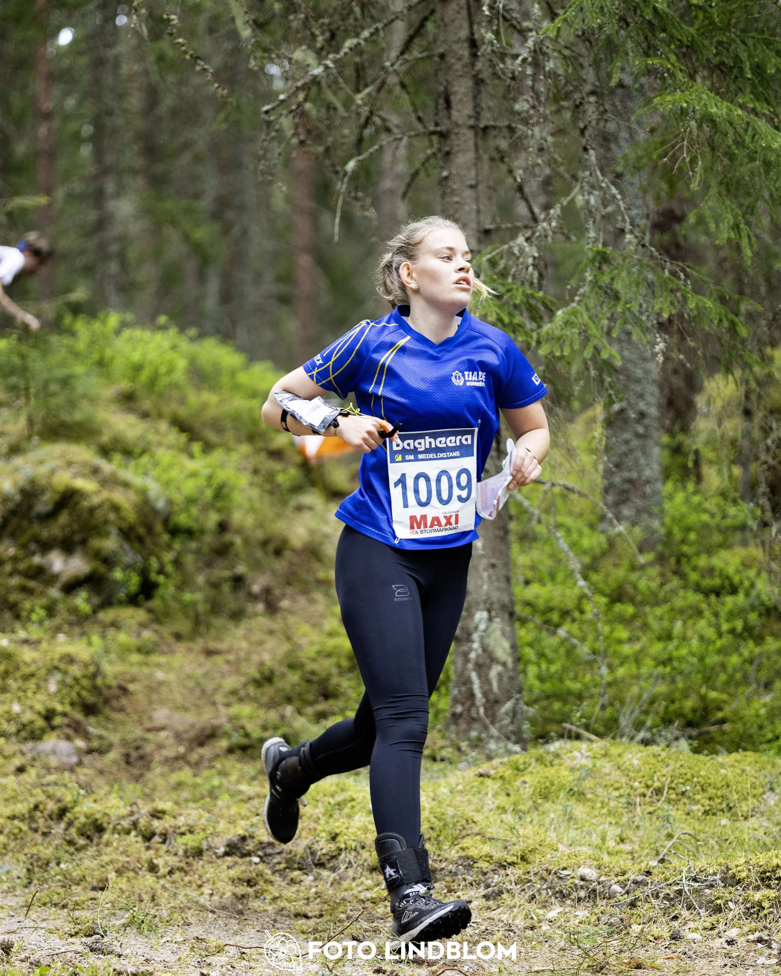 A picture from the Swedish national championship in middle distance orienteering and Swedish league race